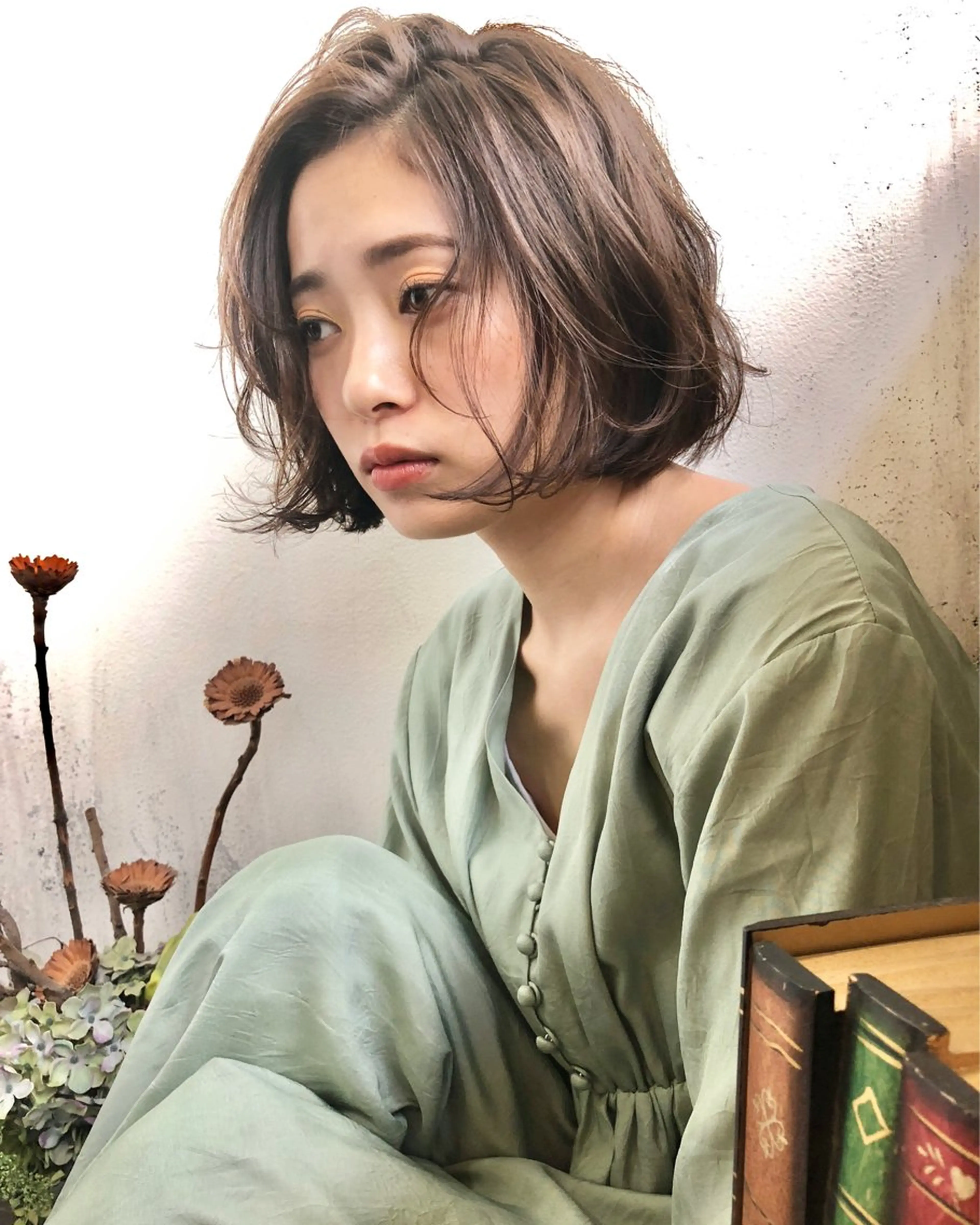 ショート カラー カット ヘアカラー トリートメント ショート/ボブ/ 心斎橋/宮脇美奈のヘアスタイル