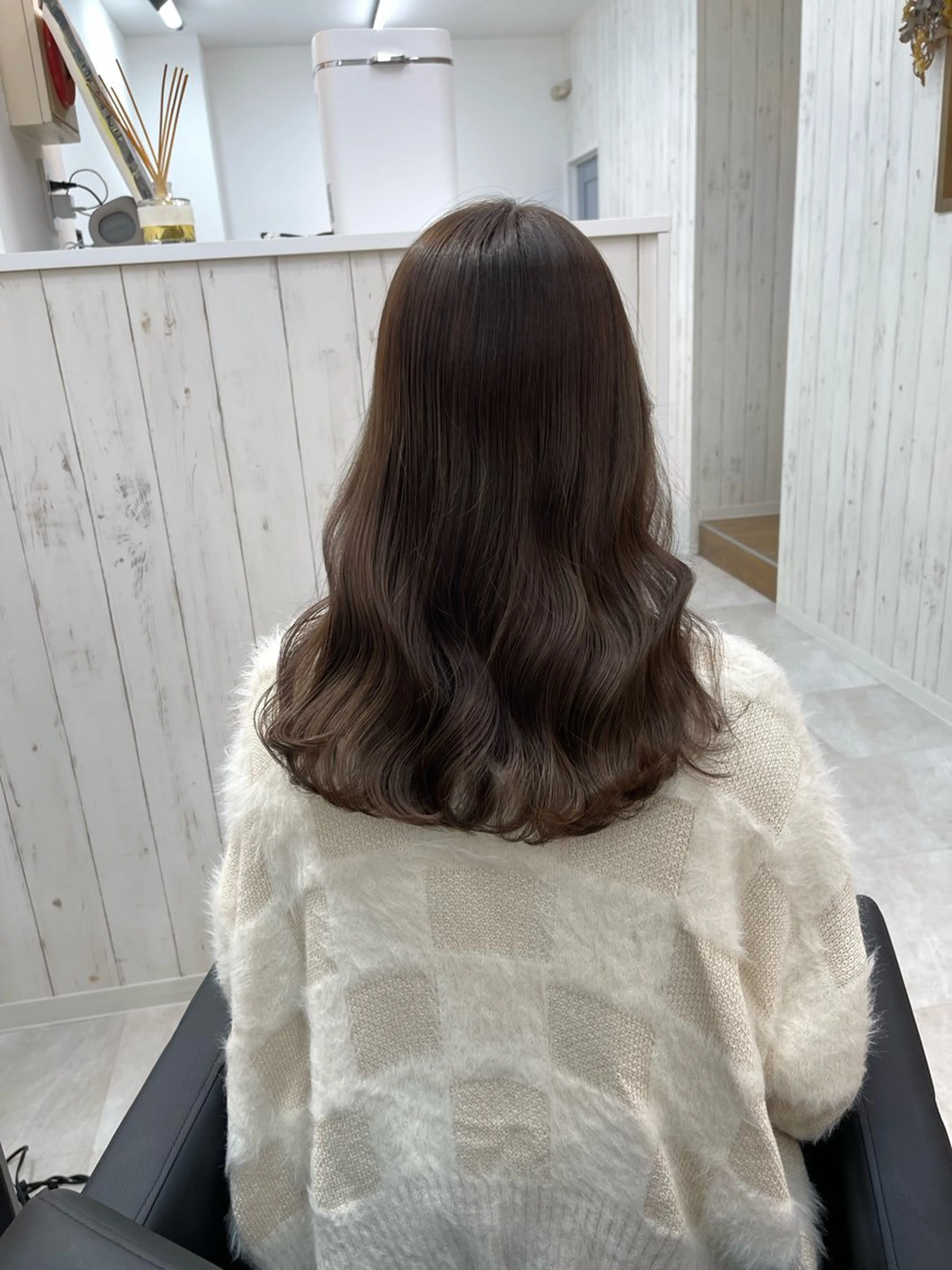 ロング カラー 天野 真依子のヘアスタイル