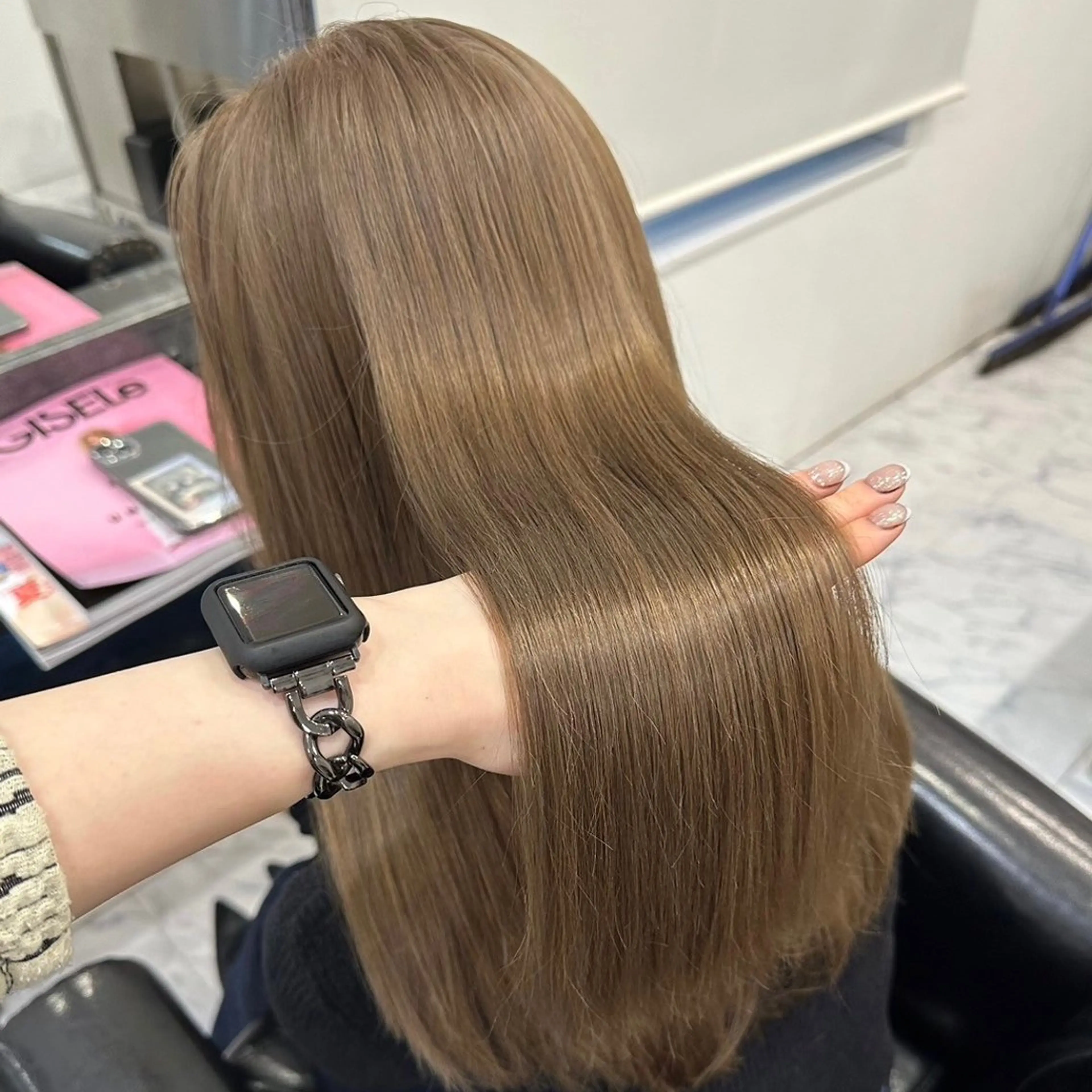 🫧全頭ブリーチカラー🫧ブリーチ➕ワンカラー🎀の写真