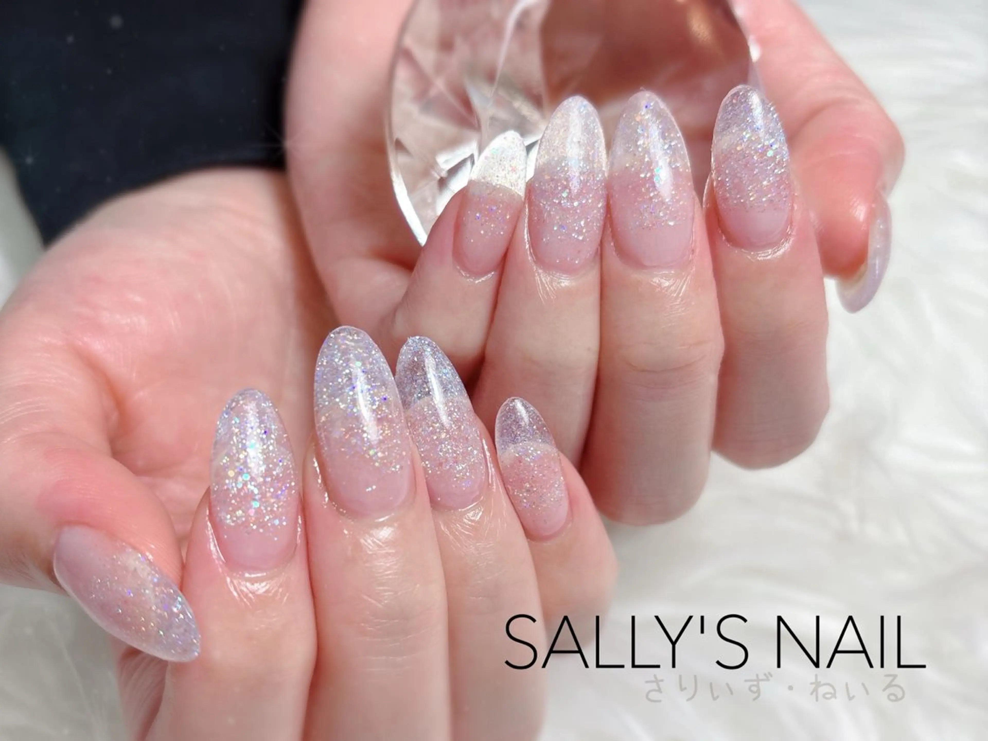 ネイル クリアネイル スカルプネイル 野村 リサのネイルデザイン