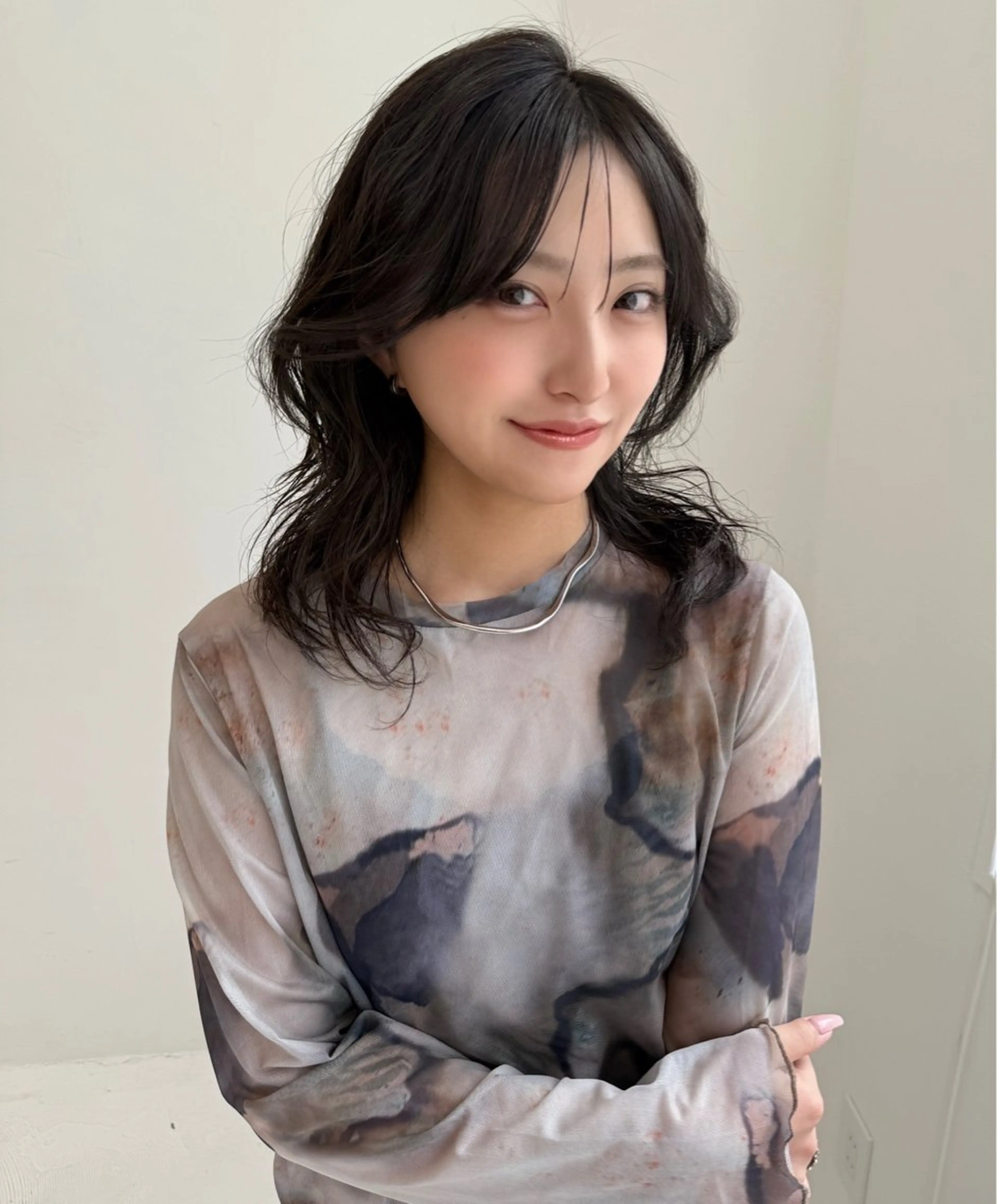 ミディアム ミディアムパーマ カット パーマ SHICUNEアサミ /ショート/メンズのヘアスタイル