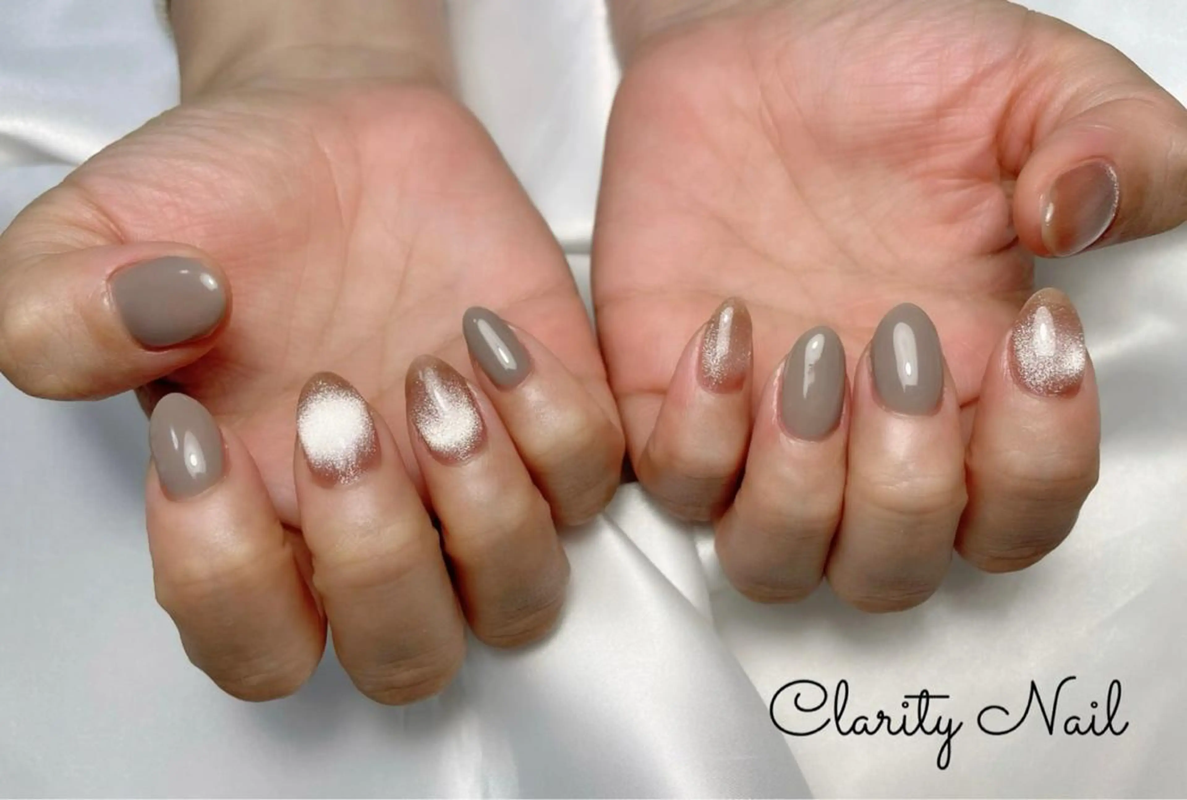 ネイル マグネットネイル ワンカラーネイル ハンドネイル Clarity Nailのネイルデザイン