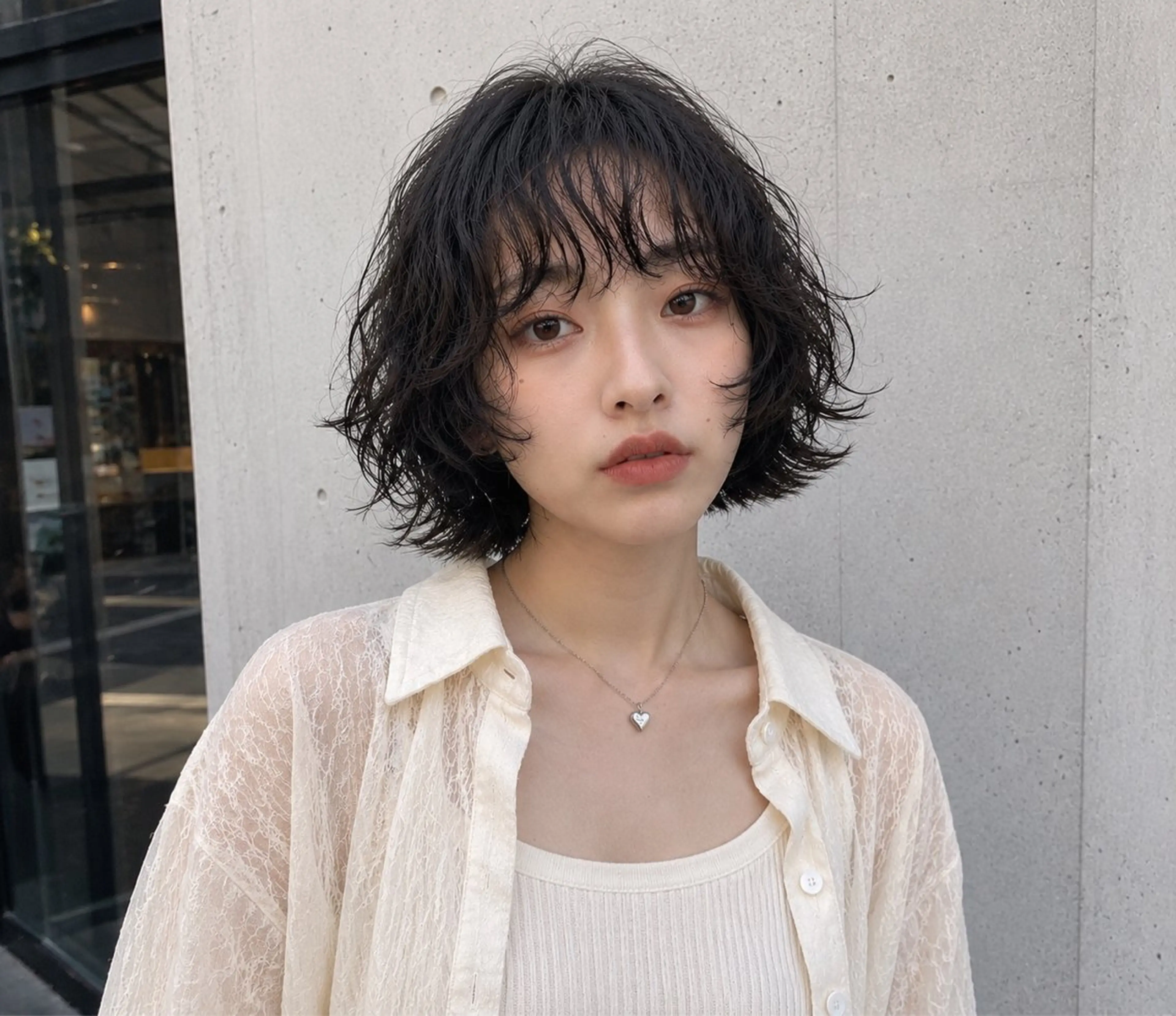 【学割女性U24】ボブニュアンスパーマ🌀＋似合わせカット＋トリートメントの写真