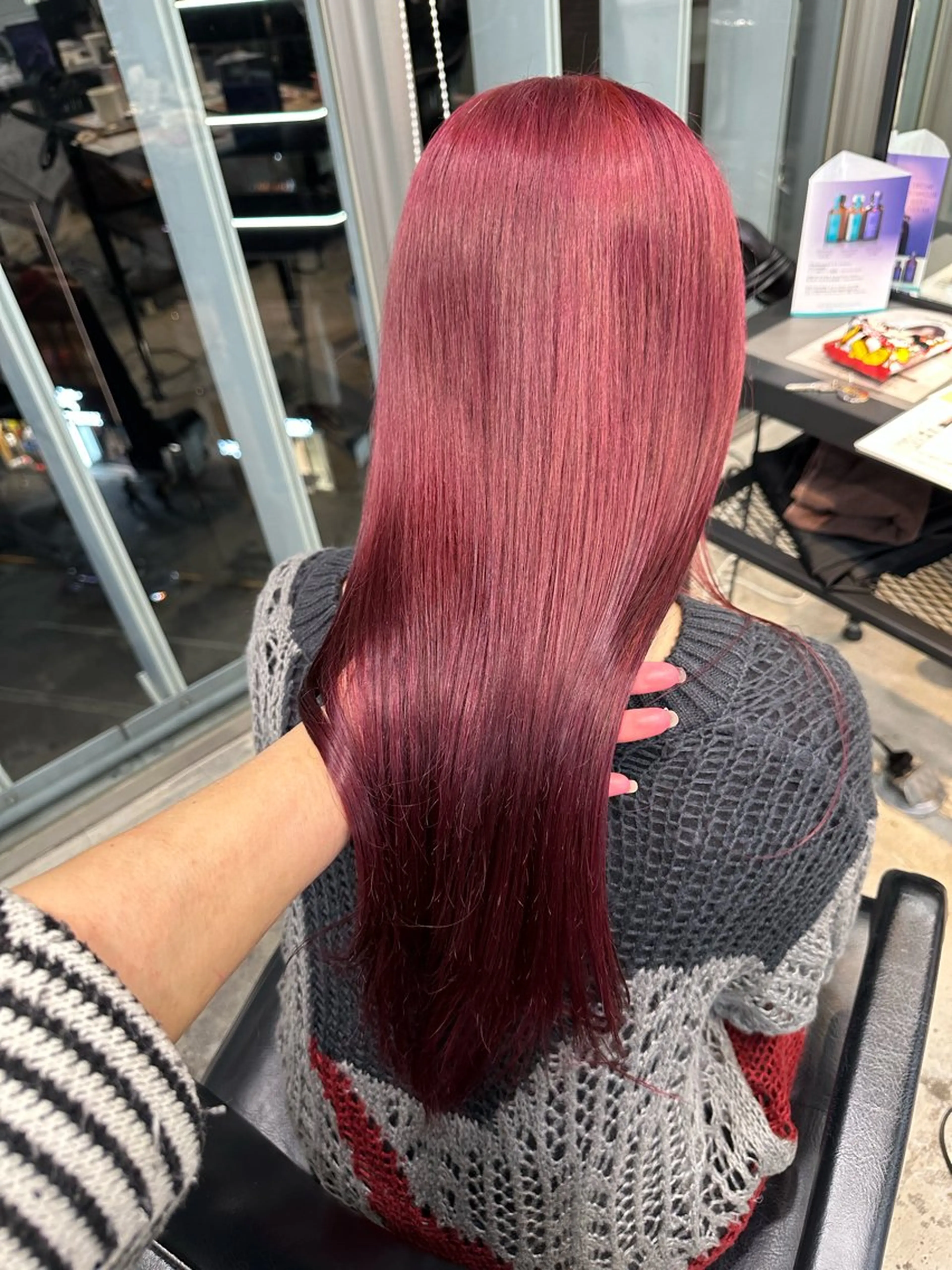 セミロング カラー パーマ ヘアアレンジ 暖色💖ツヤ髪💖 masae🌼のヘアスタイル