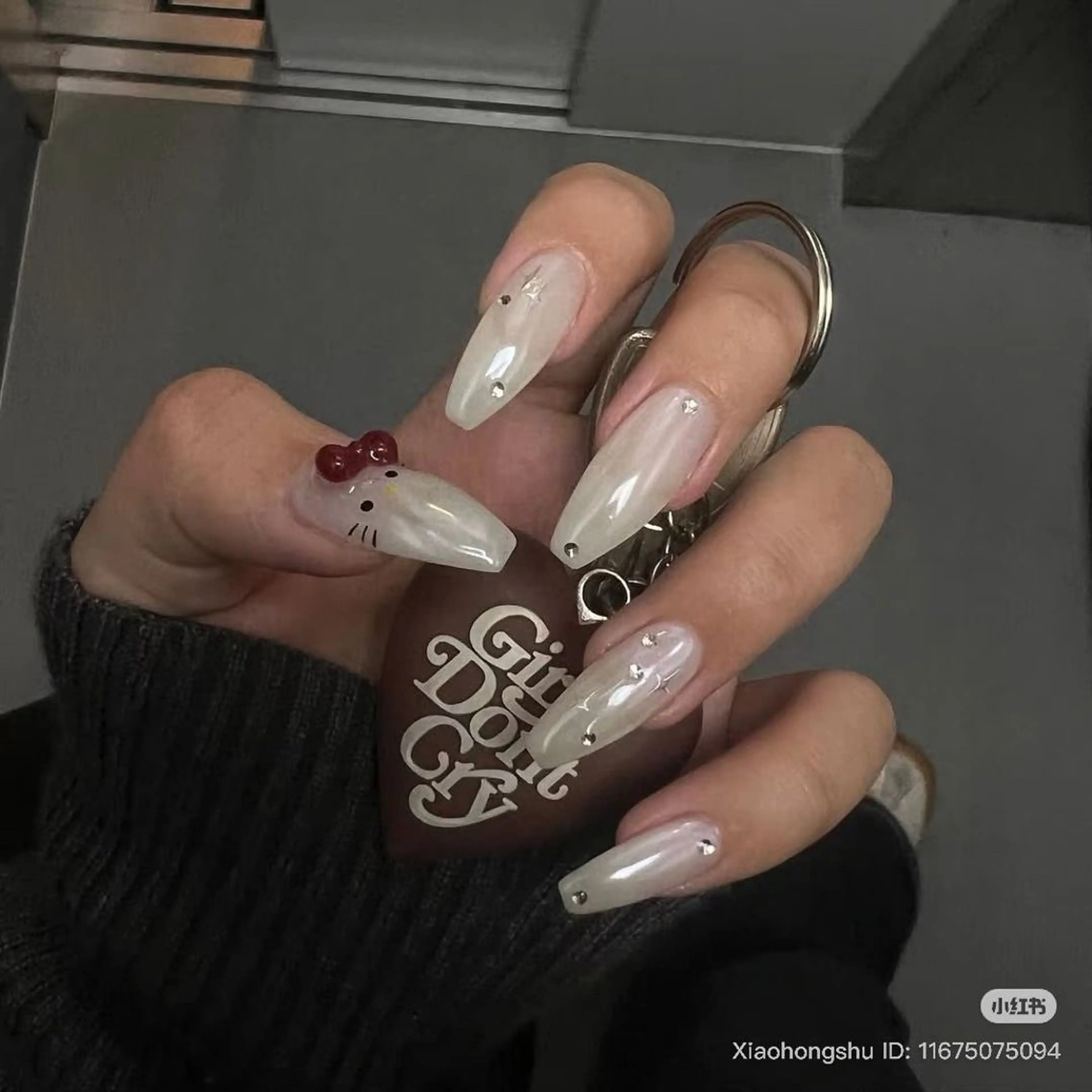 ネイル フレンチネイル キラキラネイル 韓国ネイル シンプルネイル ワンホンネイル ハンドネイル MEI Nailのネイルデザイン