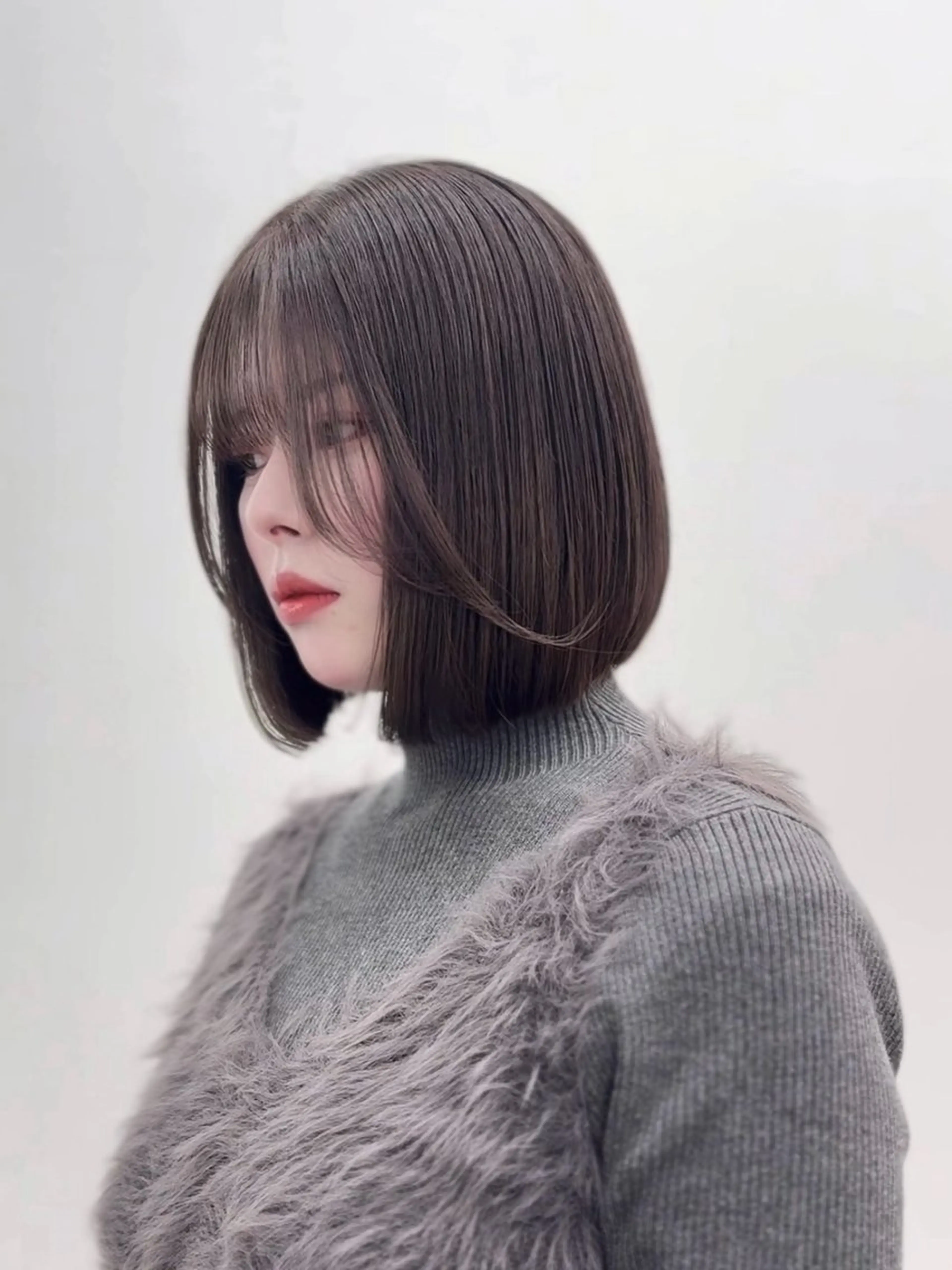 ショート カラー ヘアアレンジ 縮毛矯正🤍 盛れるボブ/ひかりのヘアスタイル