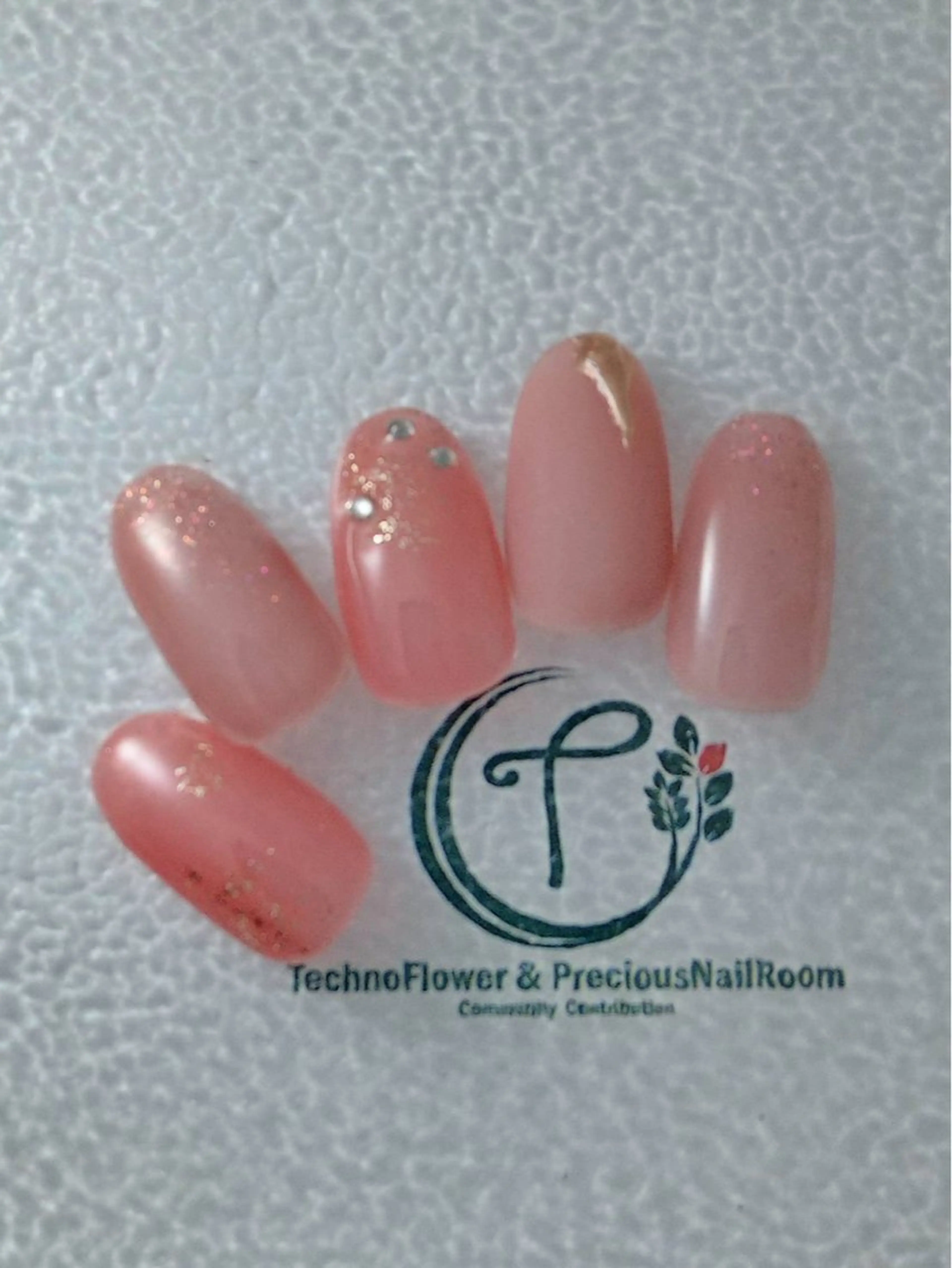 ネイル フラワーネイル precious nail room所属・precious nail roomのネイルデザイン