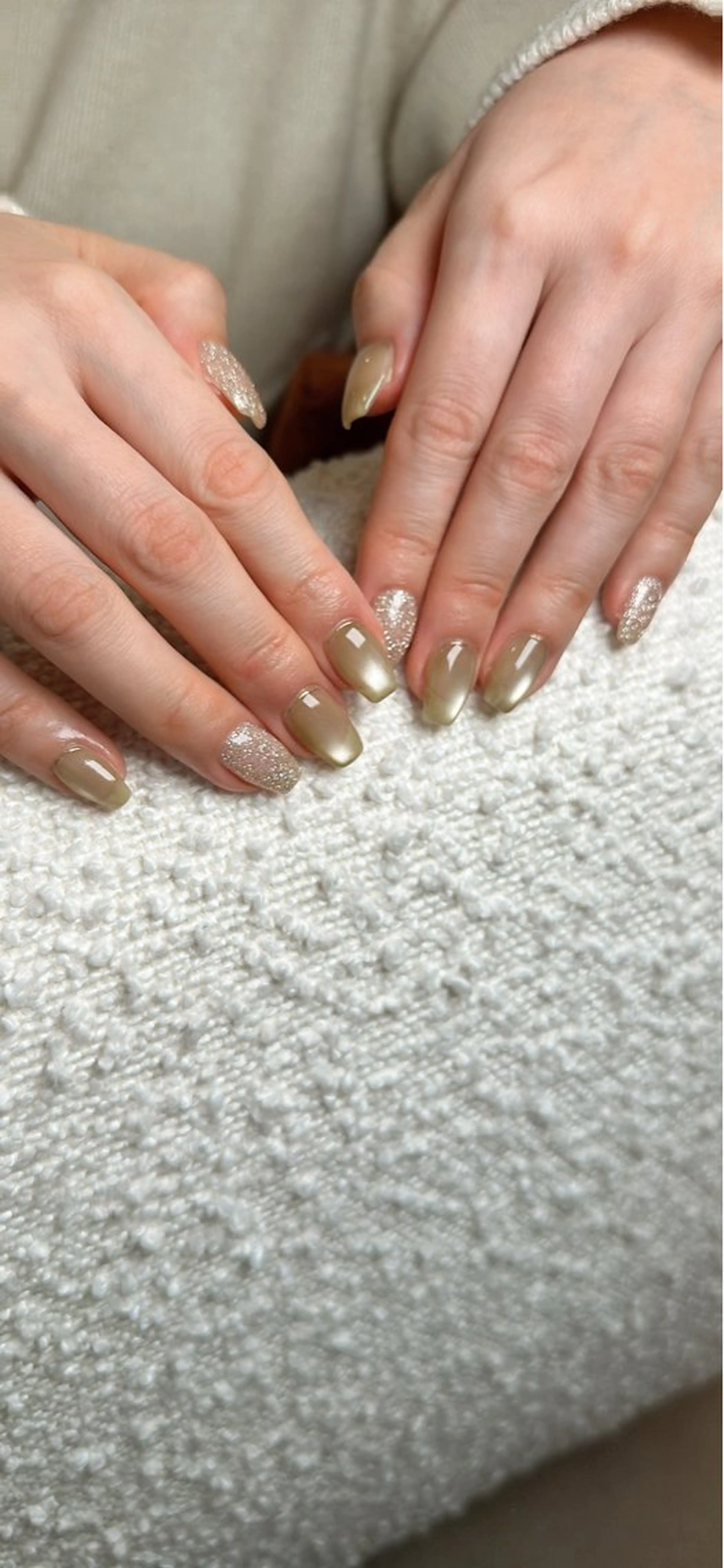 ネイル フラッシュネイル マグネットネイル ミラーネイル ハンドネイル Yukino .のネイルデザイン