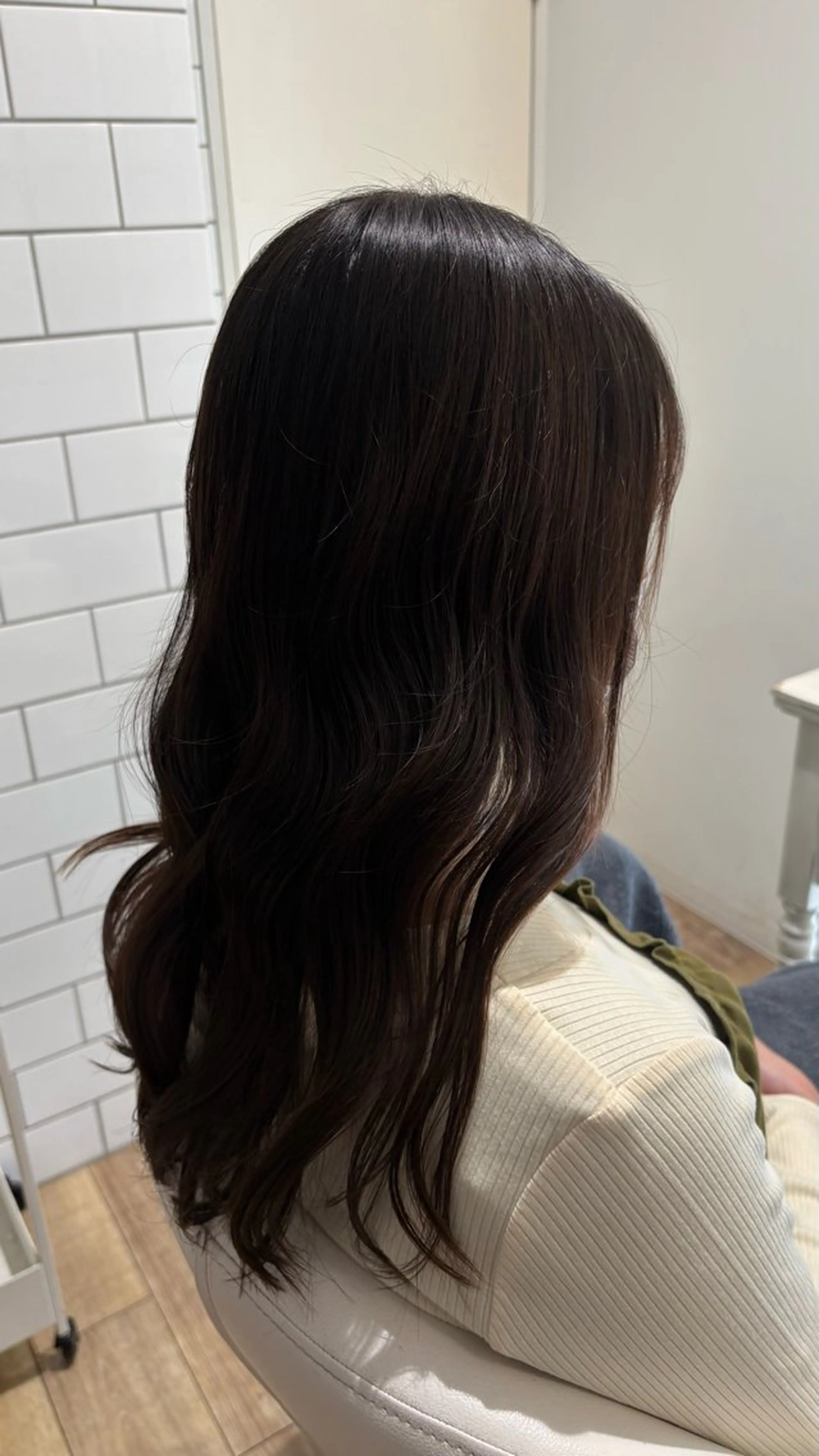 ミディアム カラー カット トリートメント 似合わせ 顔周りYUUGAのヘアスタイル