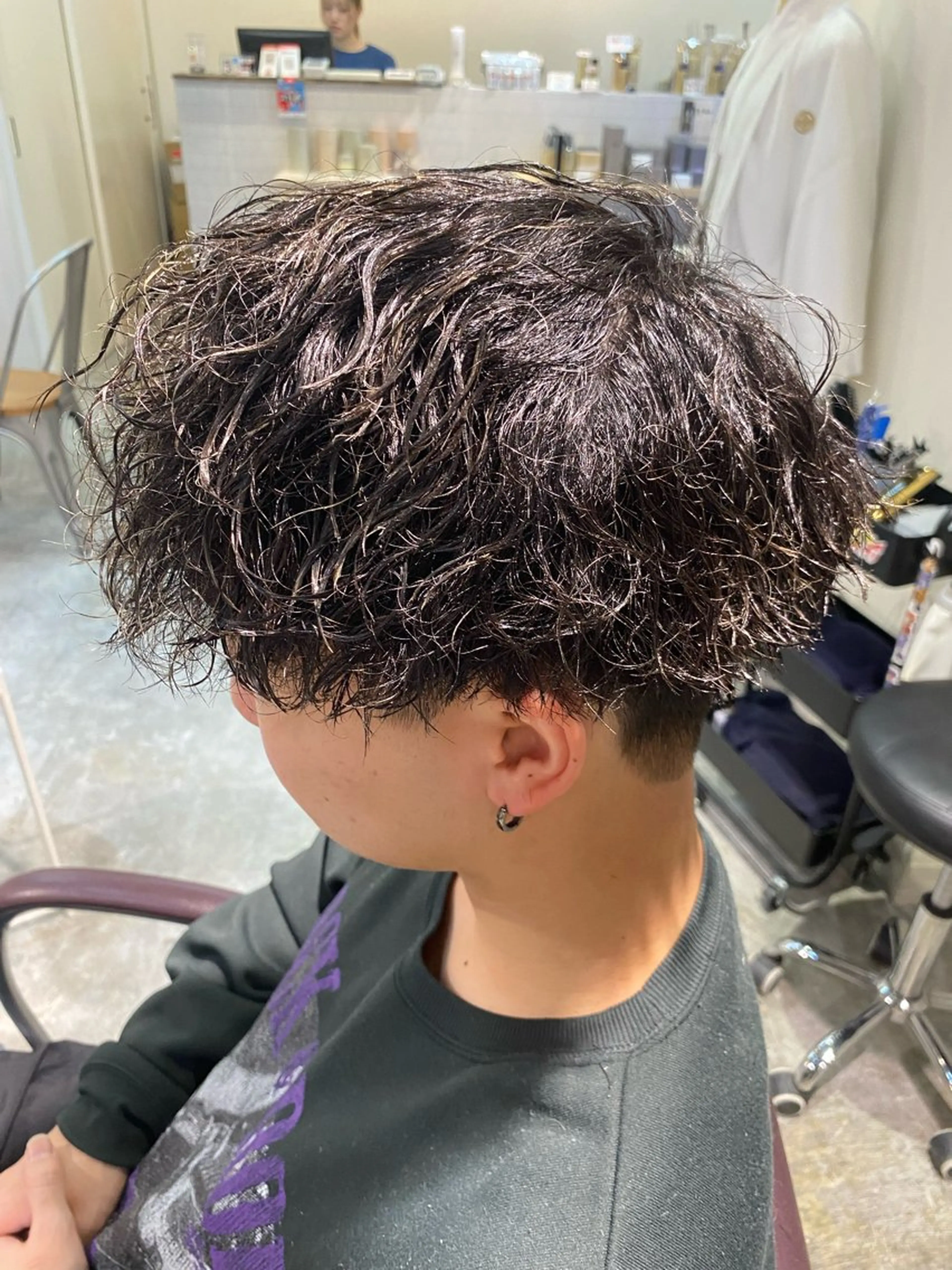 パーマ メンズ パーマ特化/フェザー パーマシャドウ/真生のヘアスタイル