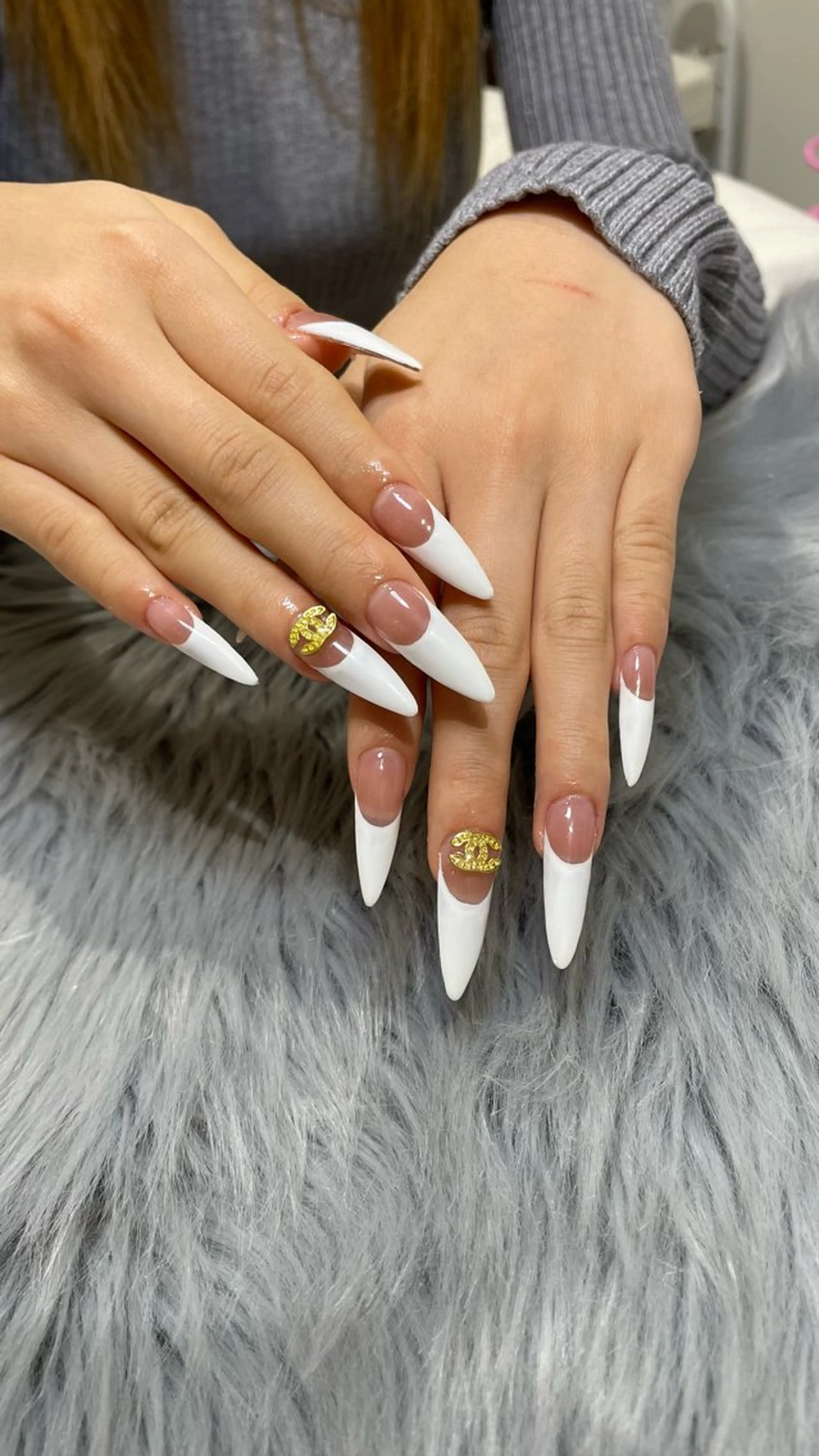 ネイル 長さ出し ラメ(グリッター) ハンドネイル RICO NAIL所属・RICO Nail パーツつけ放題🌈のネイルデザイン