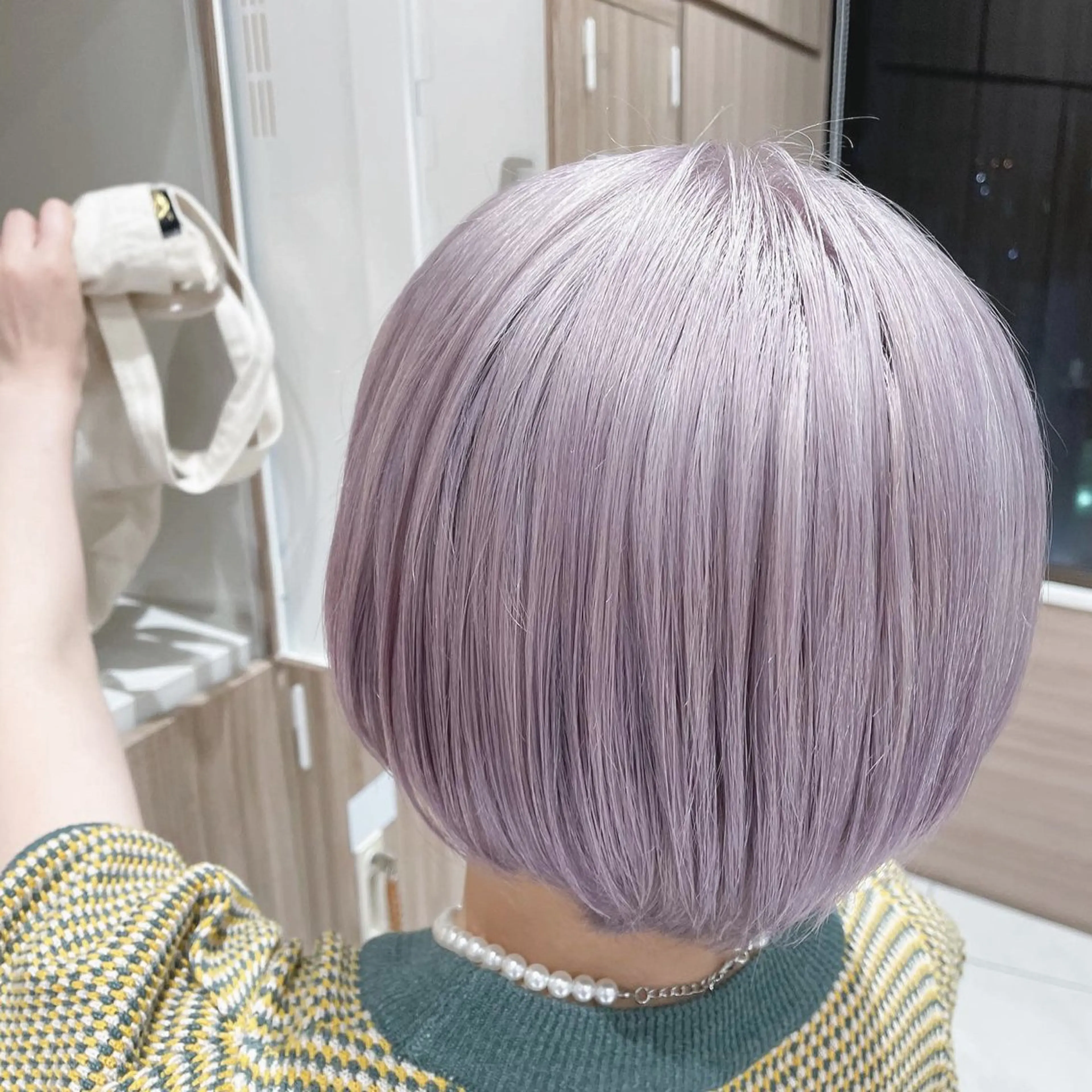 カラー 長尾菜々美🐰 ／ハイトーンカラーのヘアスタイル