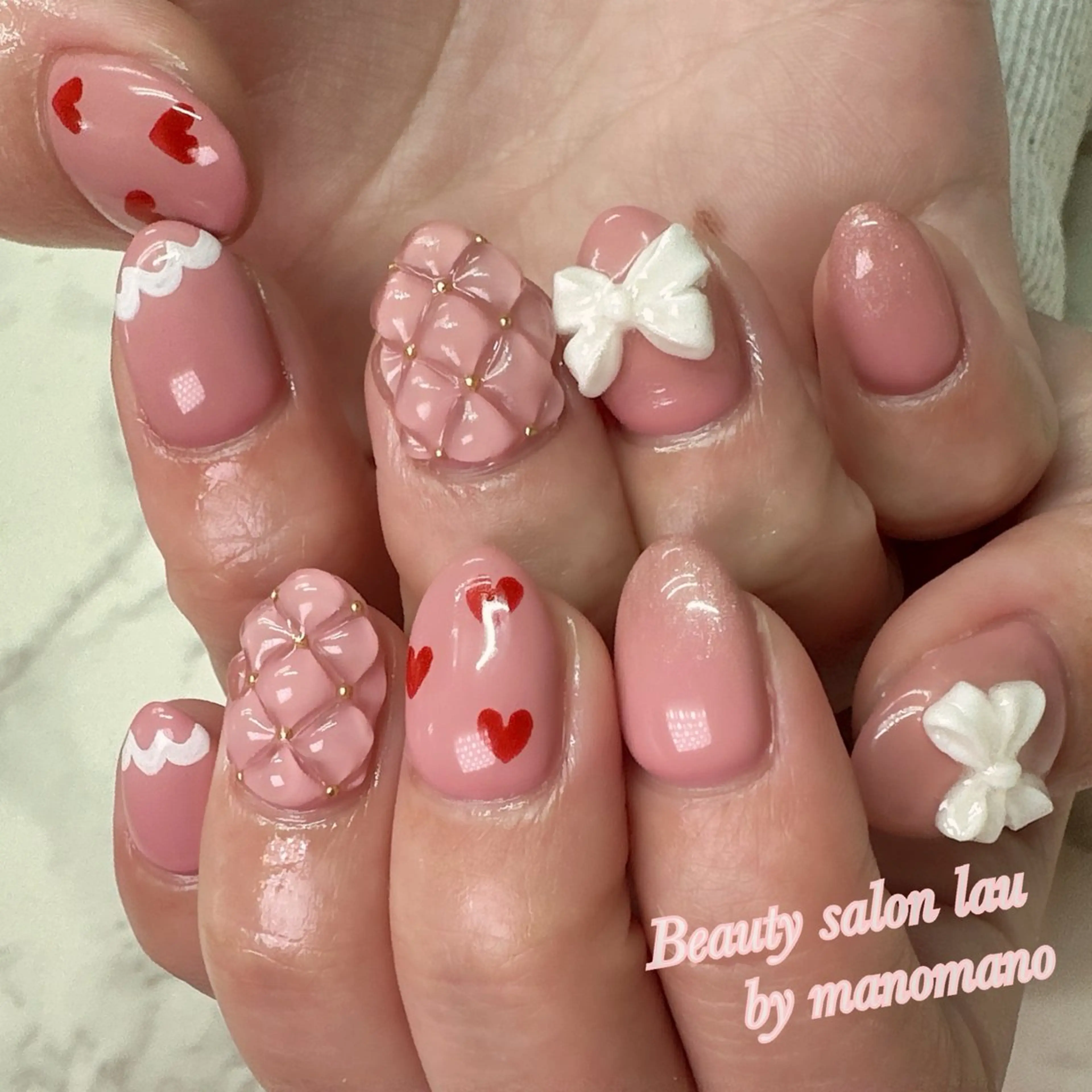 ネイル ハンドネイル ラウバイマノマノ なかざとのネイルデザイン