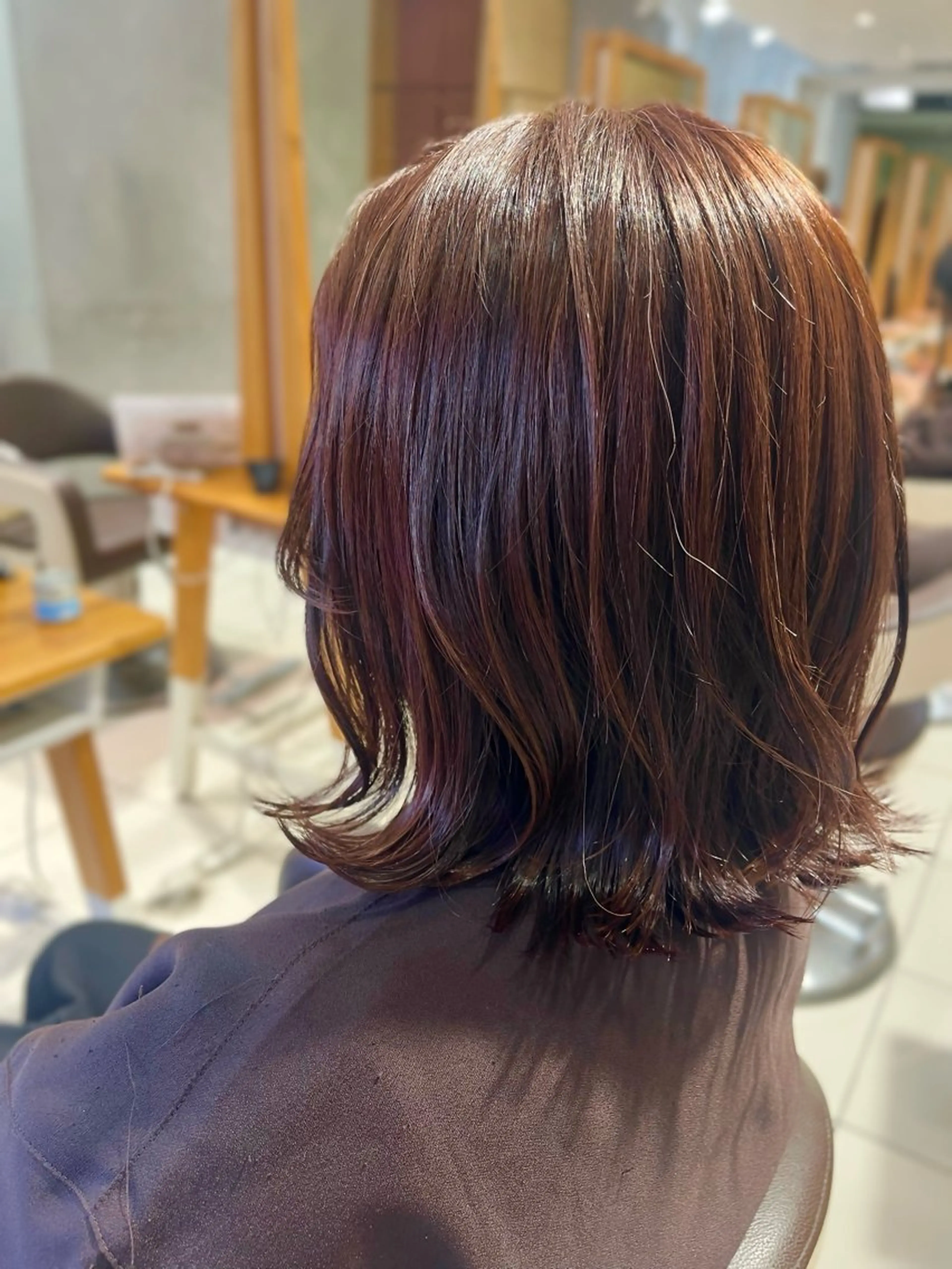 ミディアム カラー 縮毛矯正/ハイトーン ❤︎❤︎YURINOのヘアスタイル