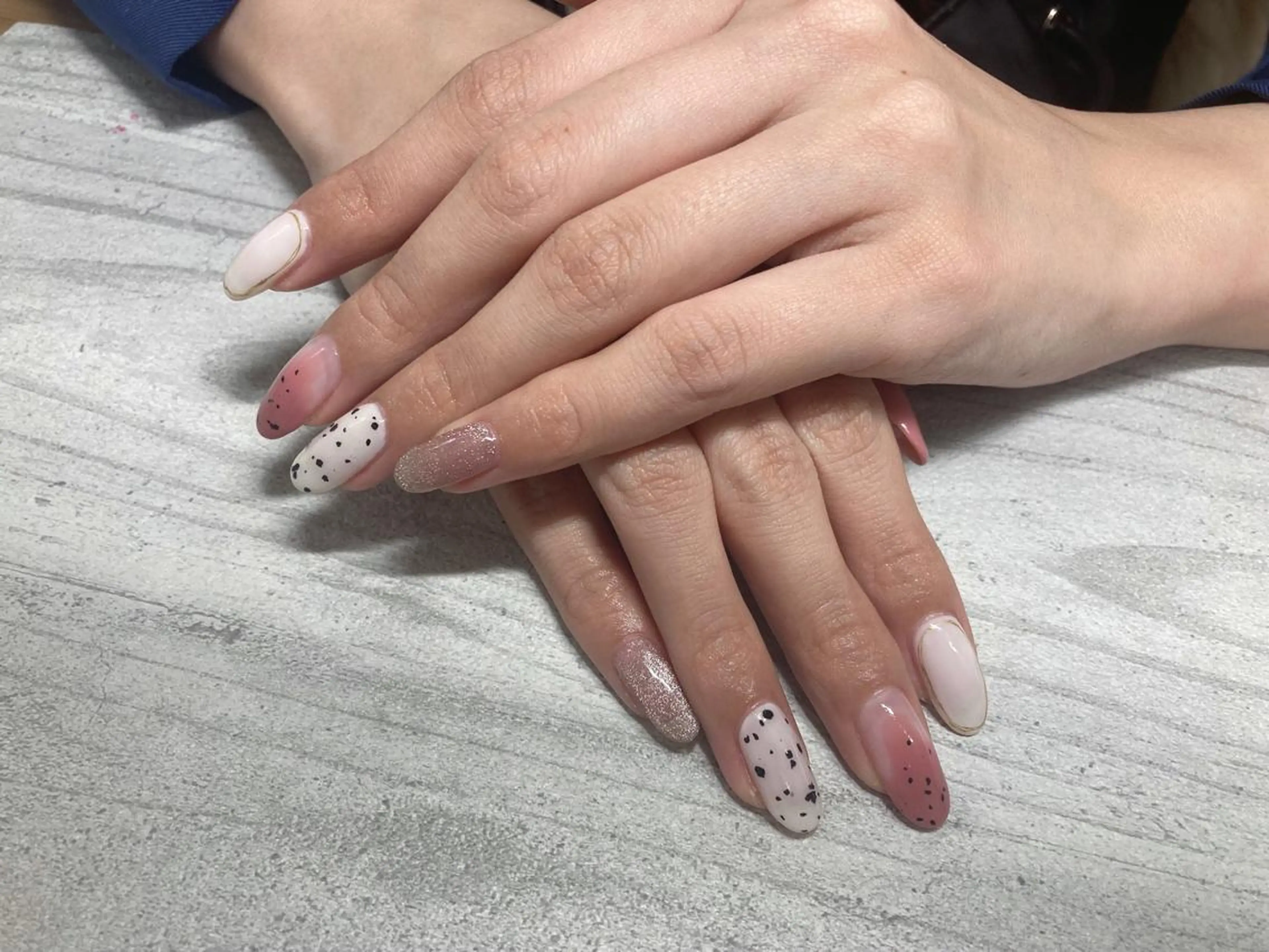 ネイル フットネイル フレンチネイル ジェルネイル ハート 韓国ネイル mogunail &blowのネイルデザイン