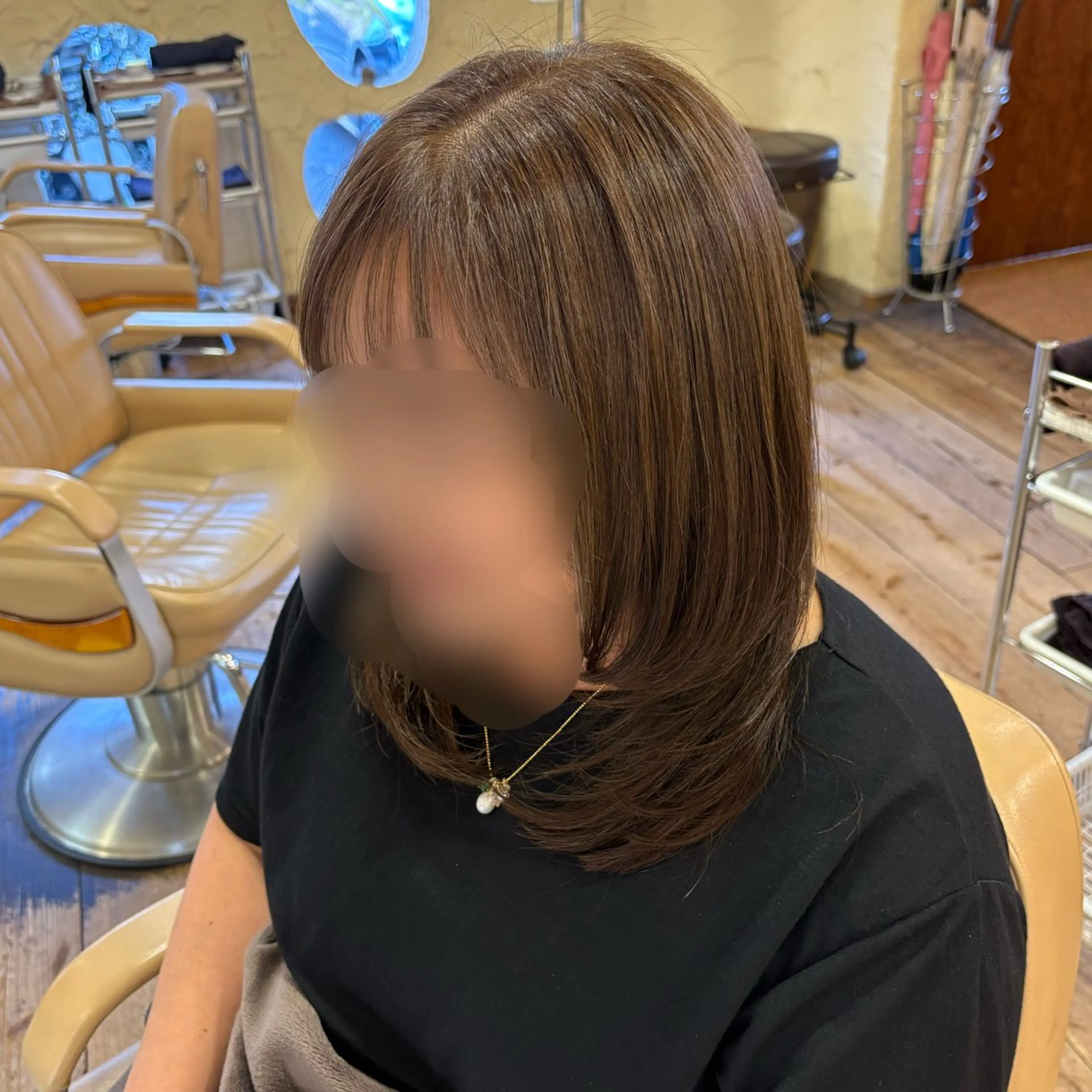 ミディアム 柘植 雅大のヘアスタイル