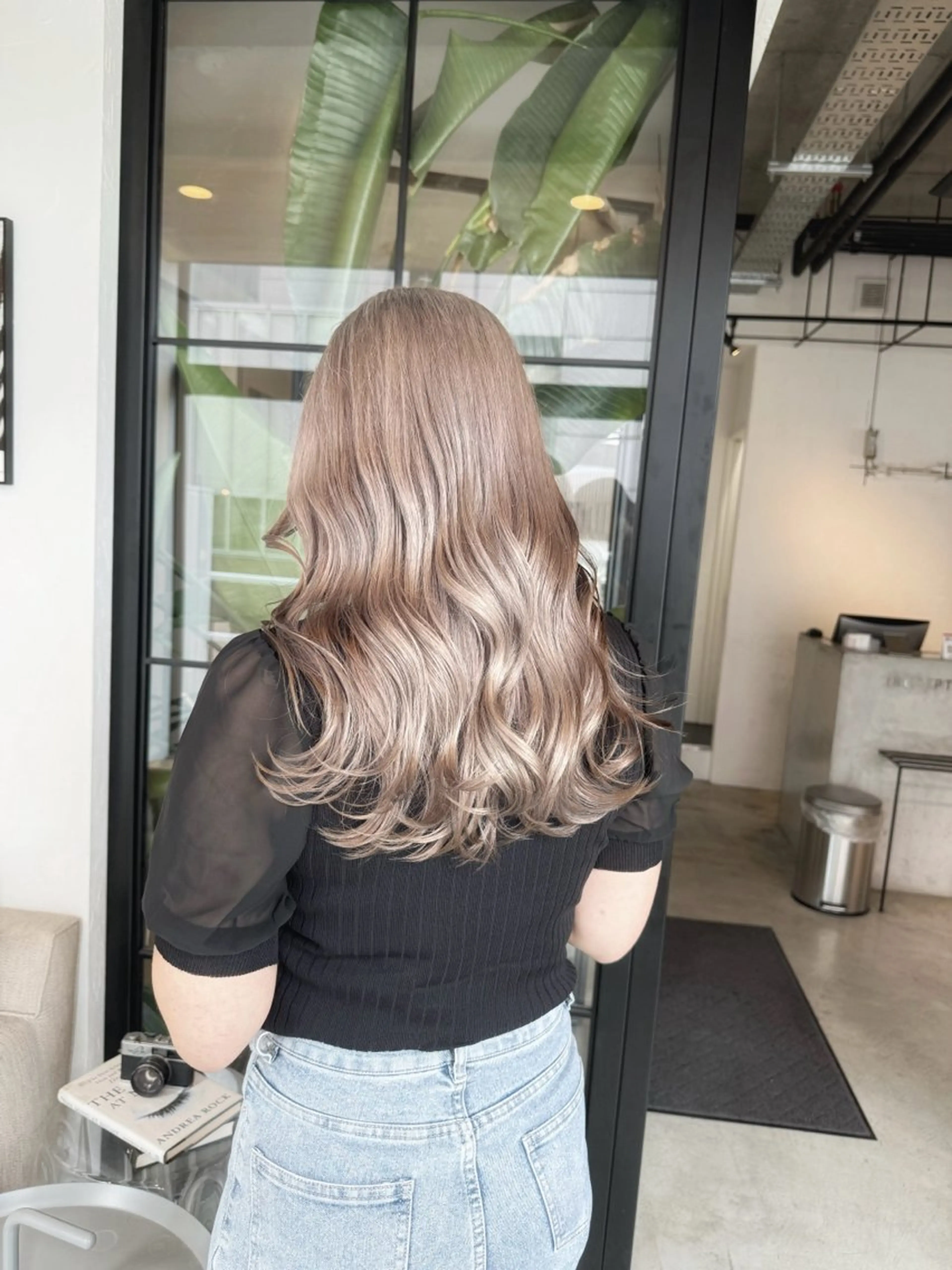 セミロング カット ヘアカラー トリートメント ベージュカラー/新潟 カラー特化/落合優吾のヘアスタイル