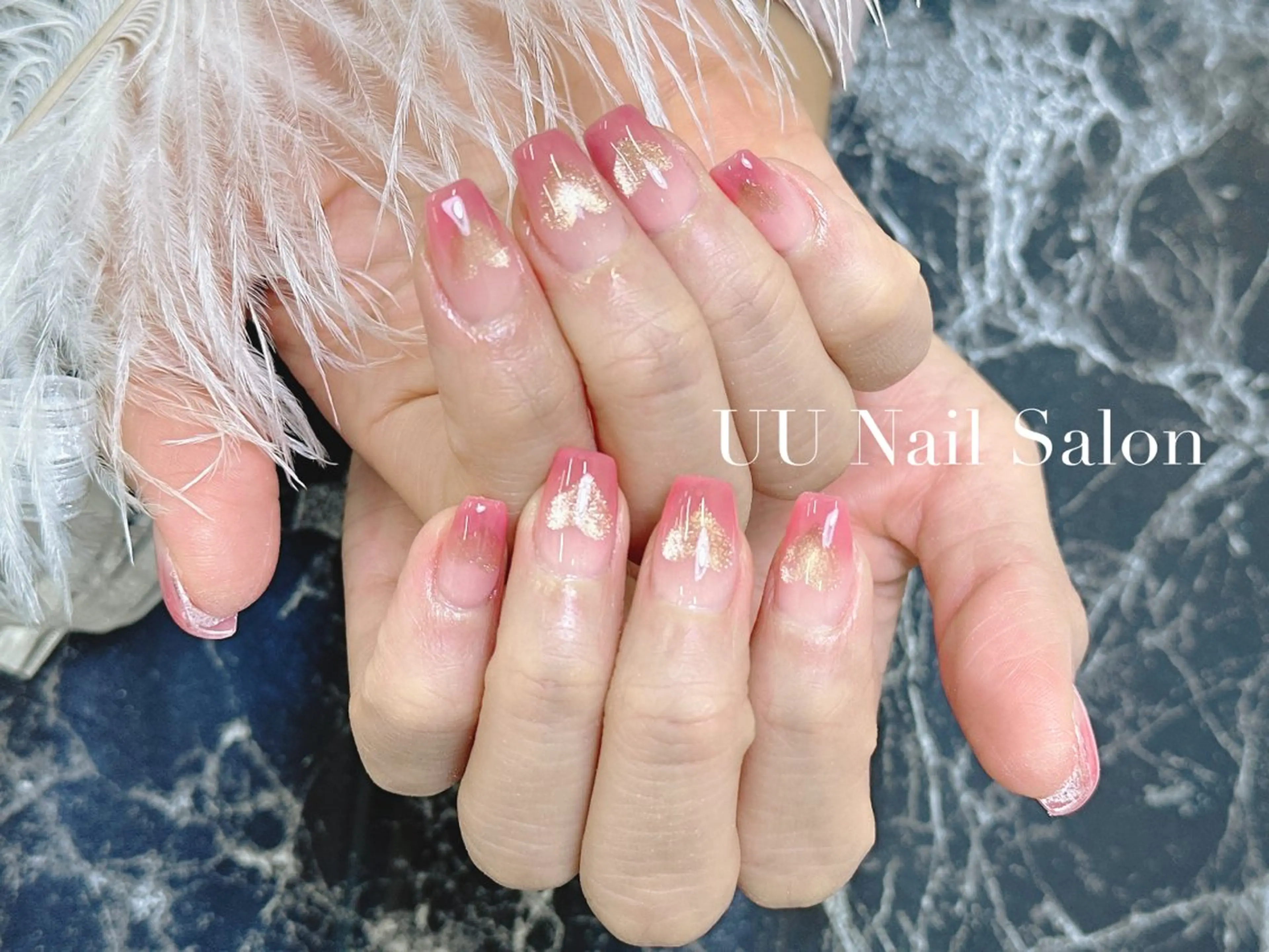 ネイル ハート ハンドネイル UU Nail Salon 西川口のネイルデザイン