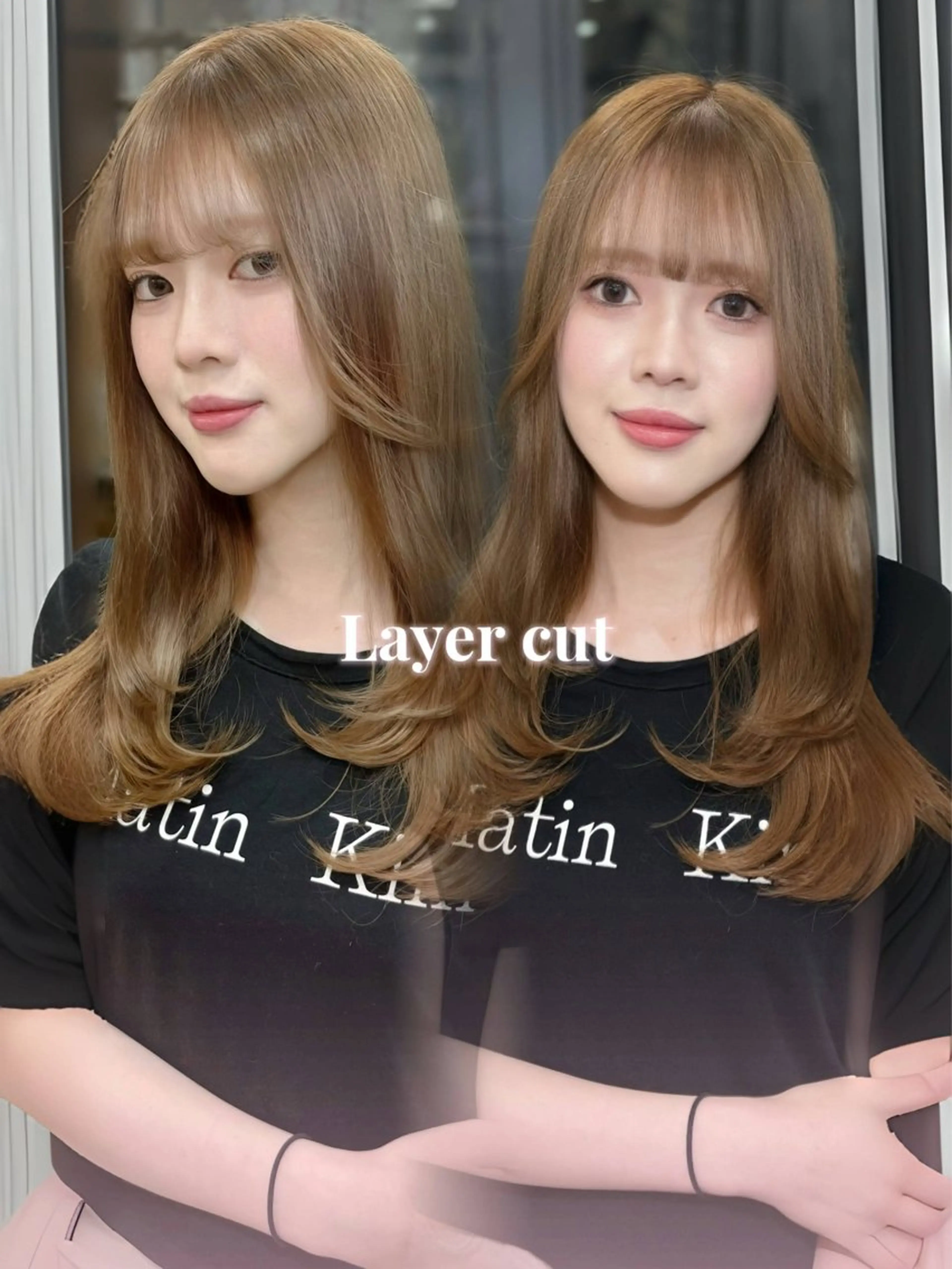 カラー ブリーチ ヘアカラー 🖤西嶋　桃花🖤 エクステ/レイヤーのヘアスタイル