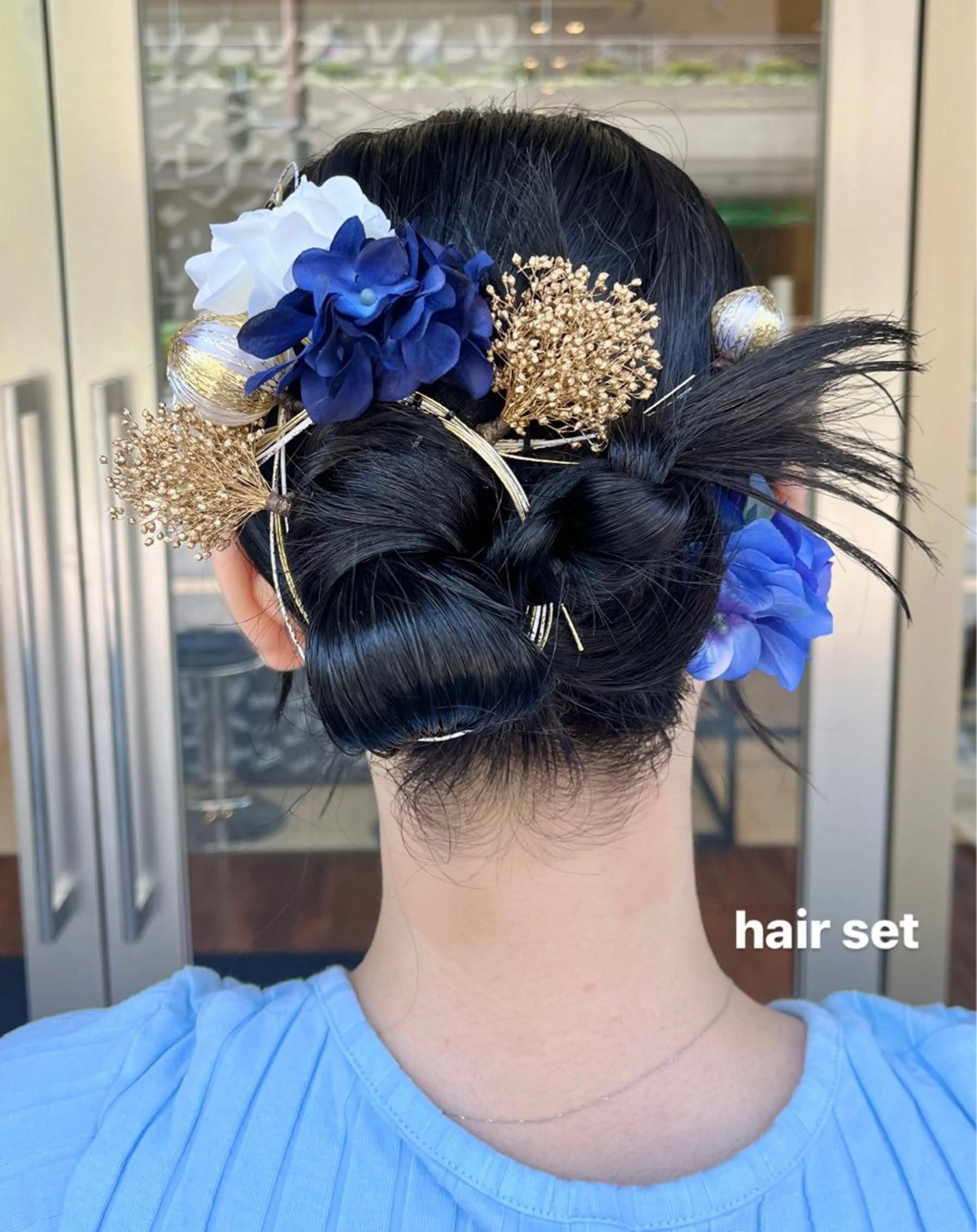 ヘアアレンジ 成人式 ルナ｜縮毛矯正 ×デザインカラー🥝のヘアスタイル