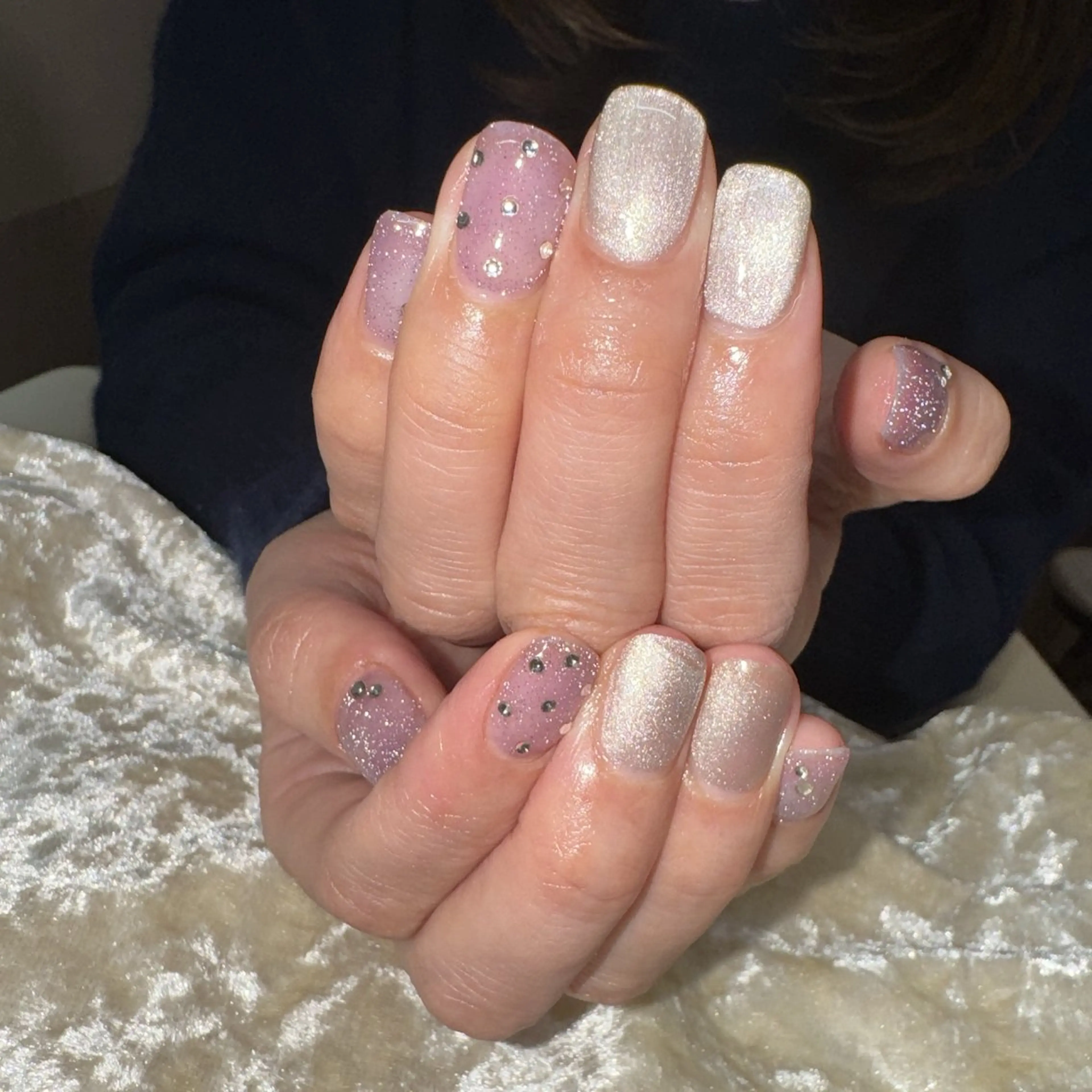 ネイル フラッシュネイル マグネットネイル ハンドネイル N.plus NaiLのネイルデザイン