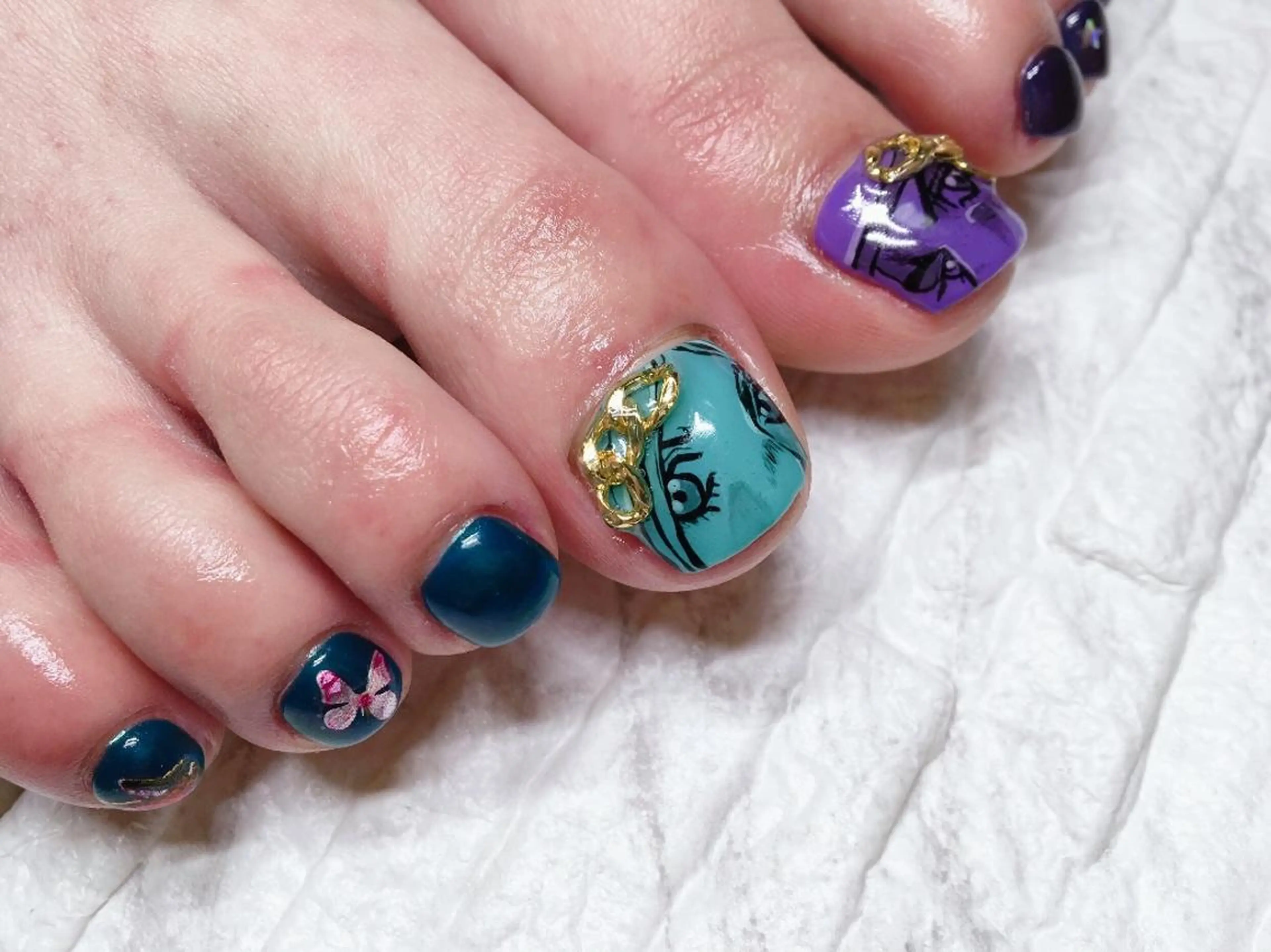 ネイル フットネイル フットネイル 佐藤 結衣のネイルデザイン