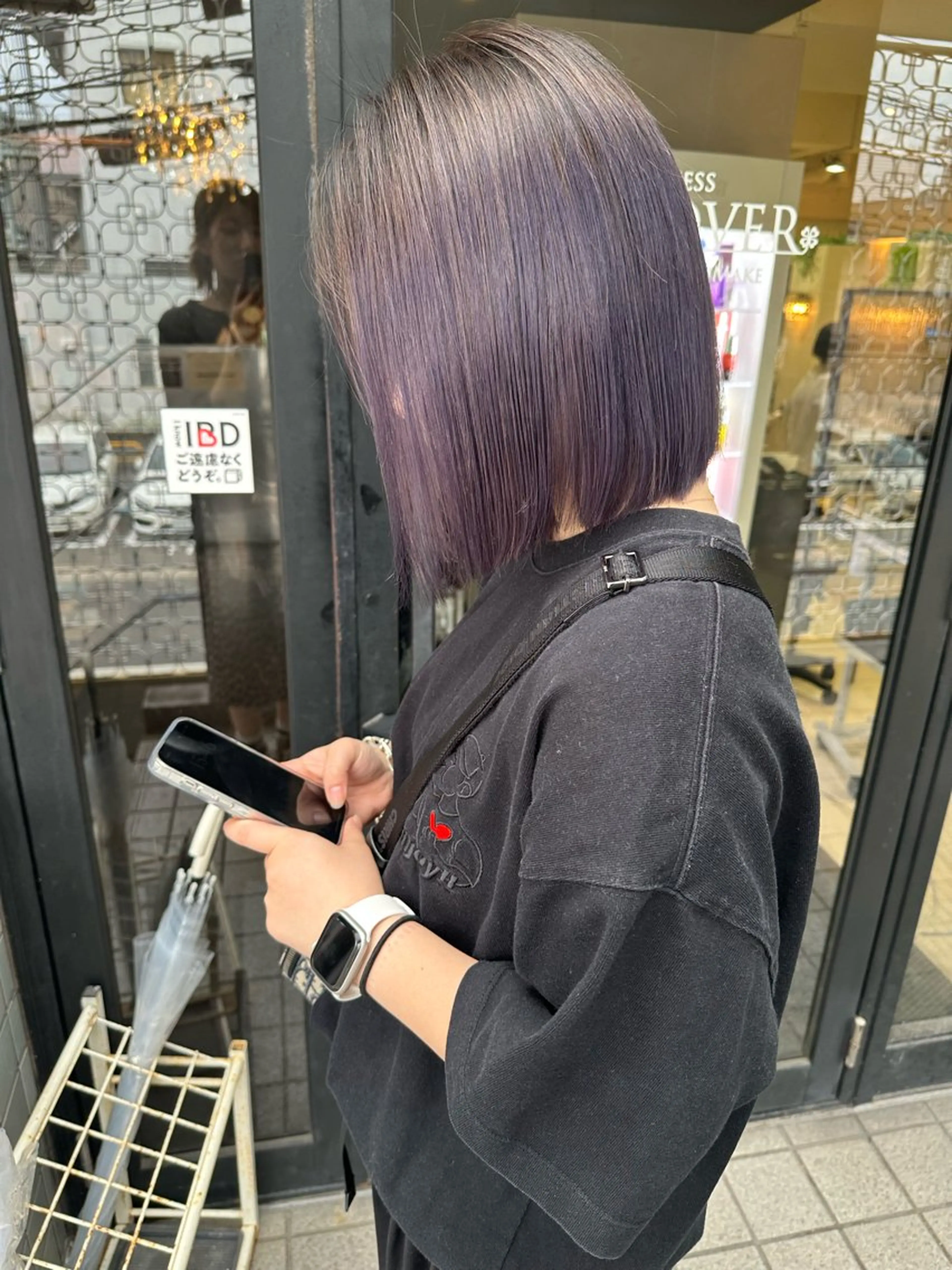 ミディアム カラー カット ヘアカラー トリートメント SAKURA✨ ショート/ボブのヘアスタイル