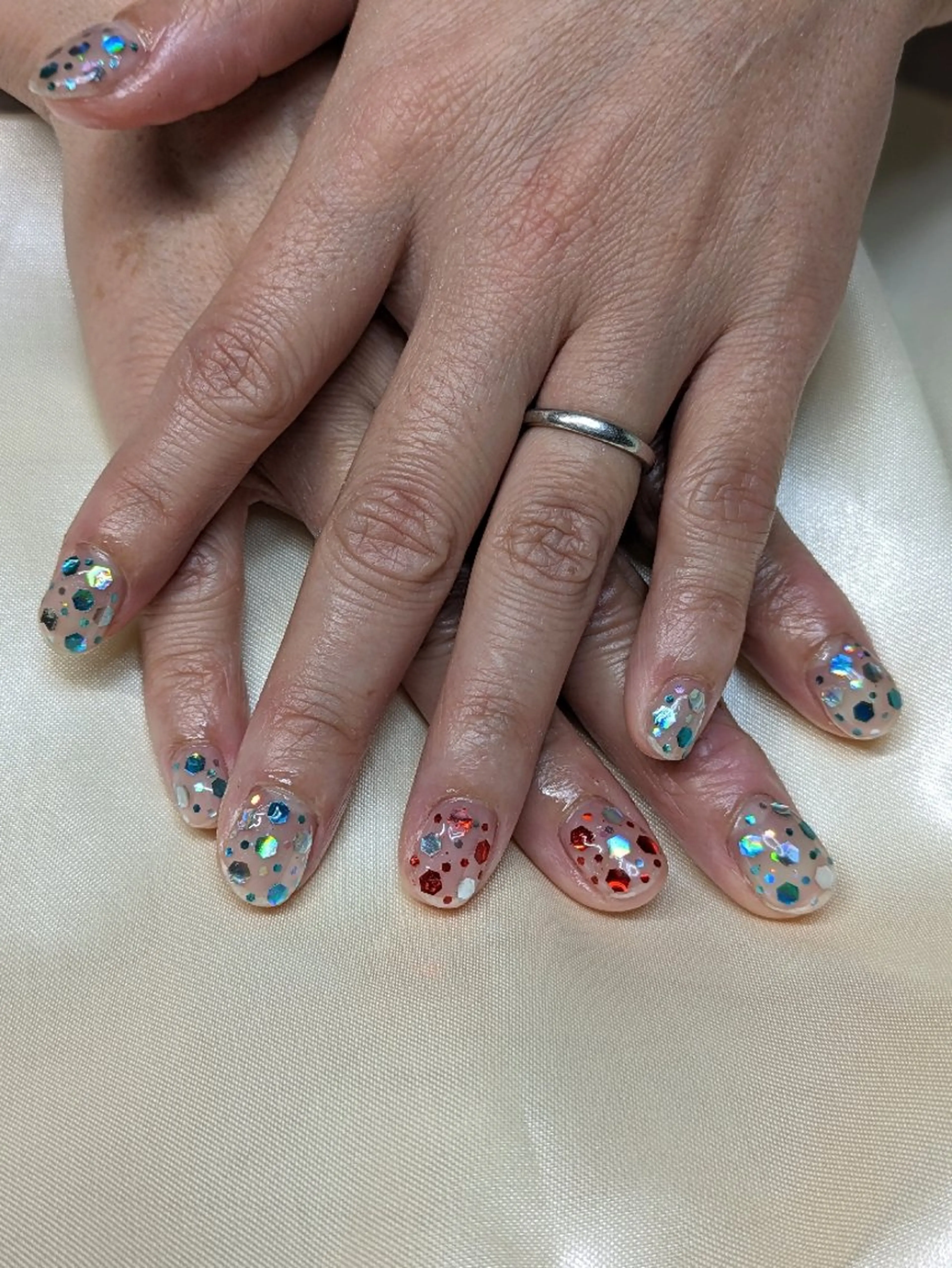 ネイル ラメ(グリッター) 三谷 さやかのネイルデザイン