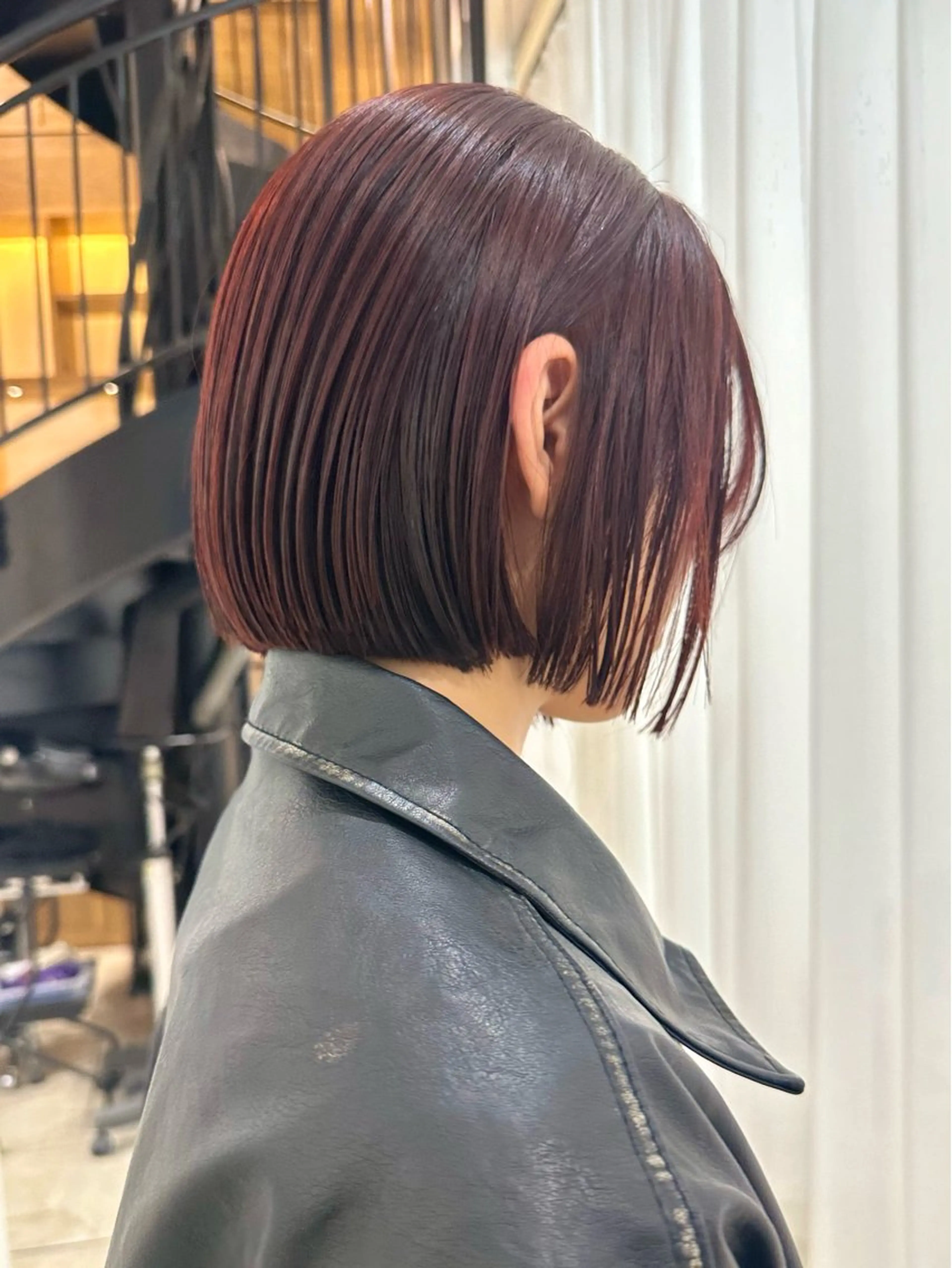 カット+カラー+トリートメント（ショート/ボブ/暖色カラー/前髪カット/髪質改善）の写真