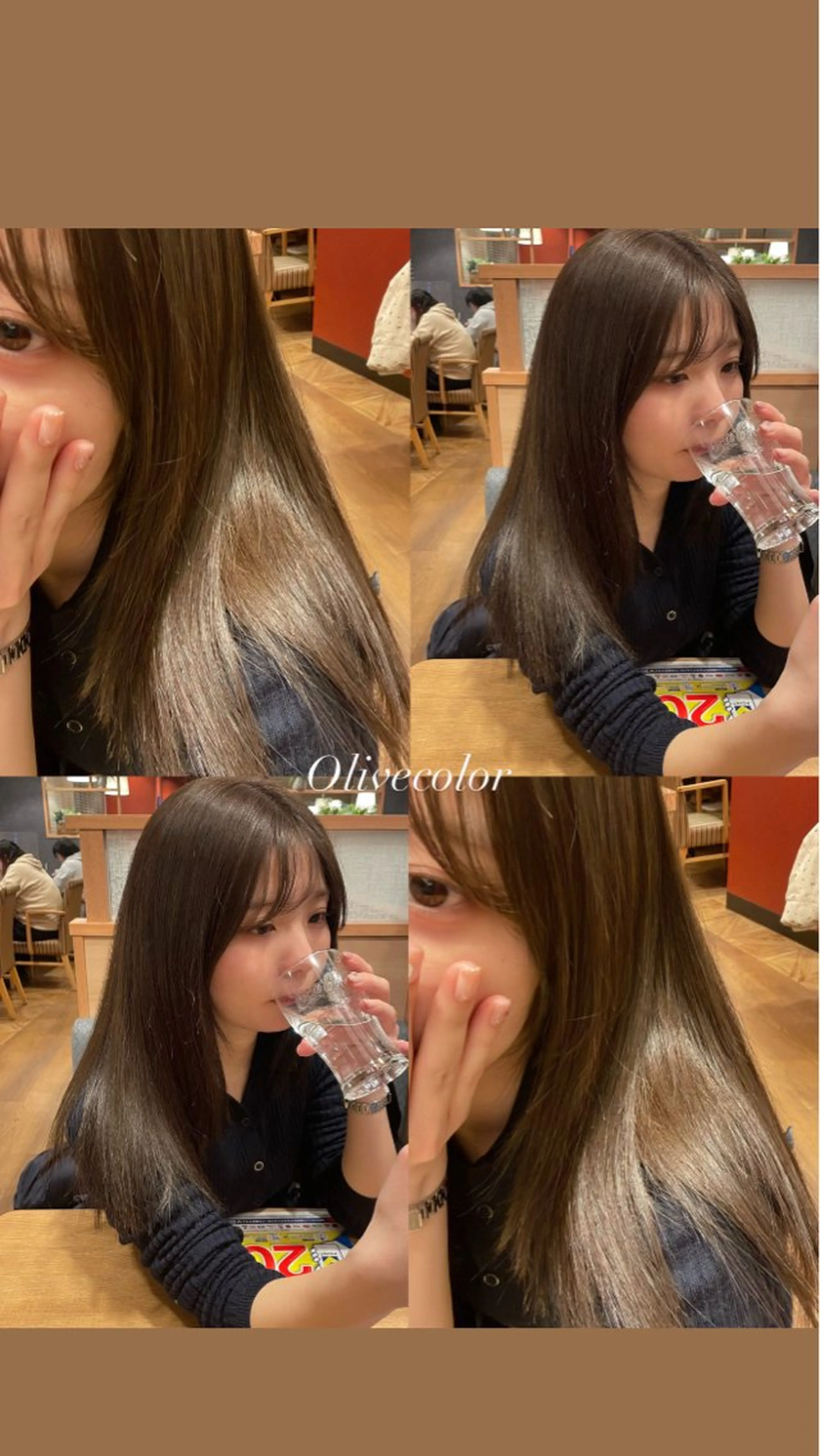 【赤み撃退】透明感カラー🫒人気のオリーブ🫒×髪質改善TRの写真