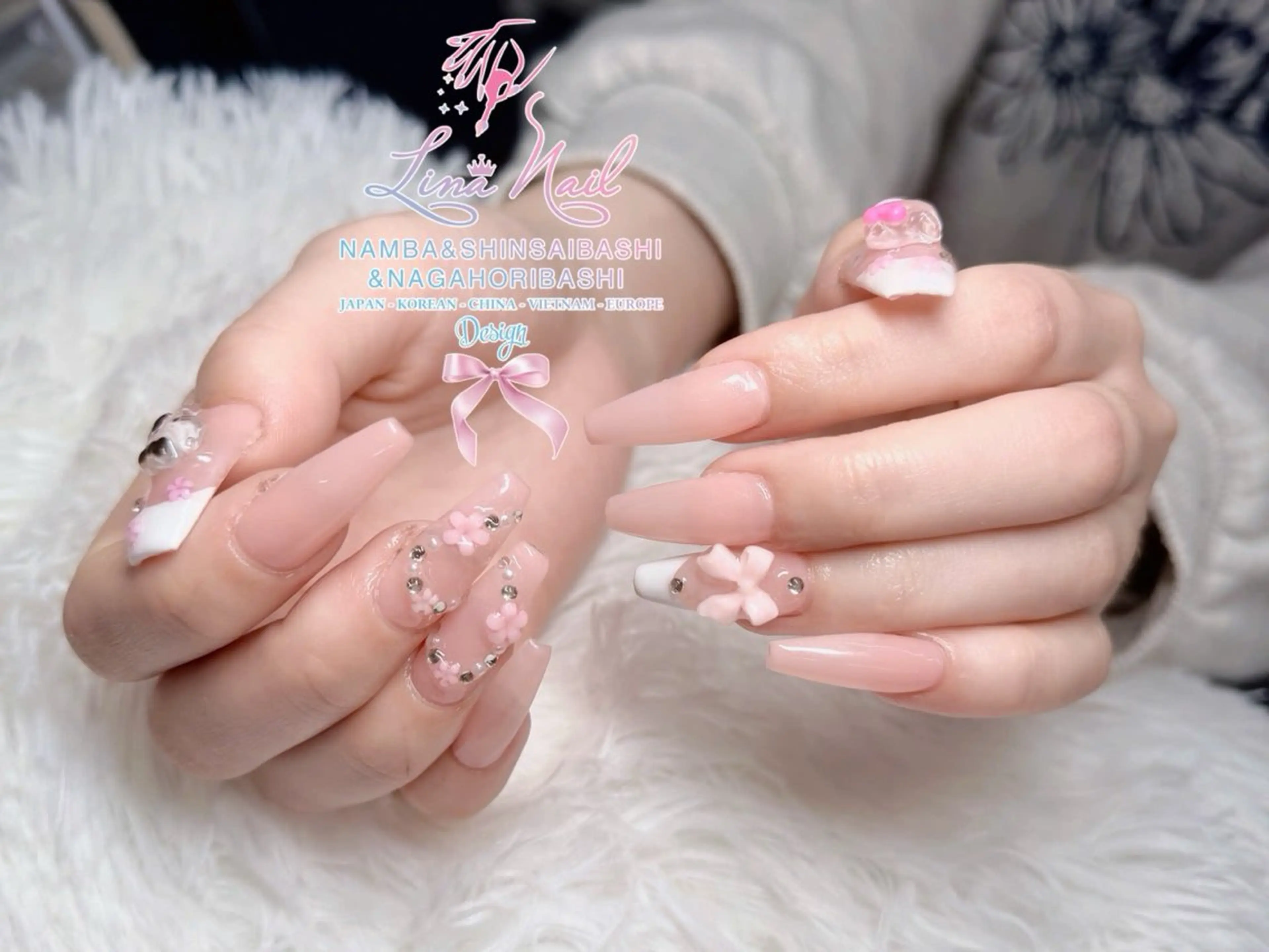 ネイル フットネイル ジェルネイル 持ち込み ネイルチップ ハンドネイル リナネイル 長堀橋店／東心斎橋店のネイルデザイン