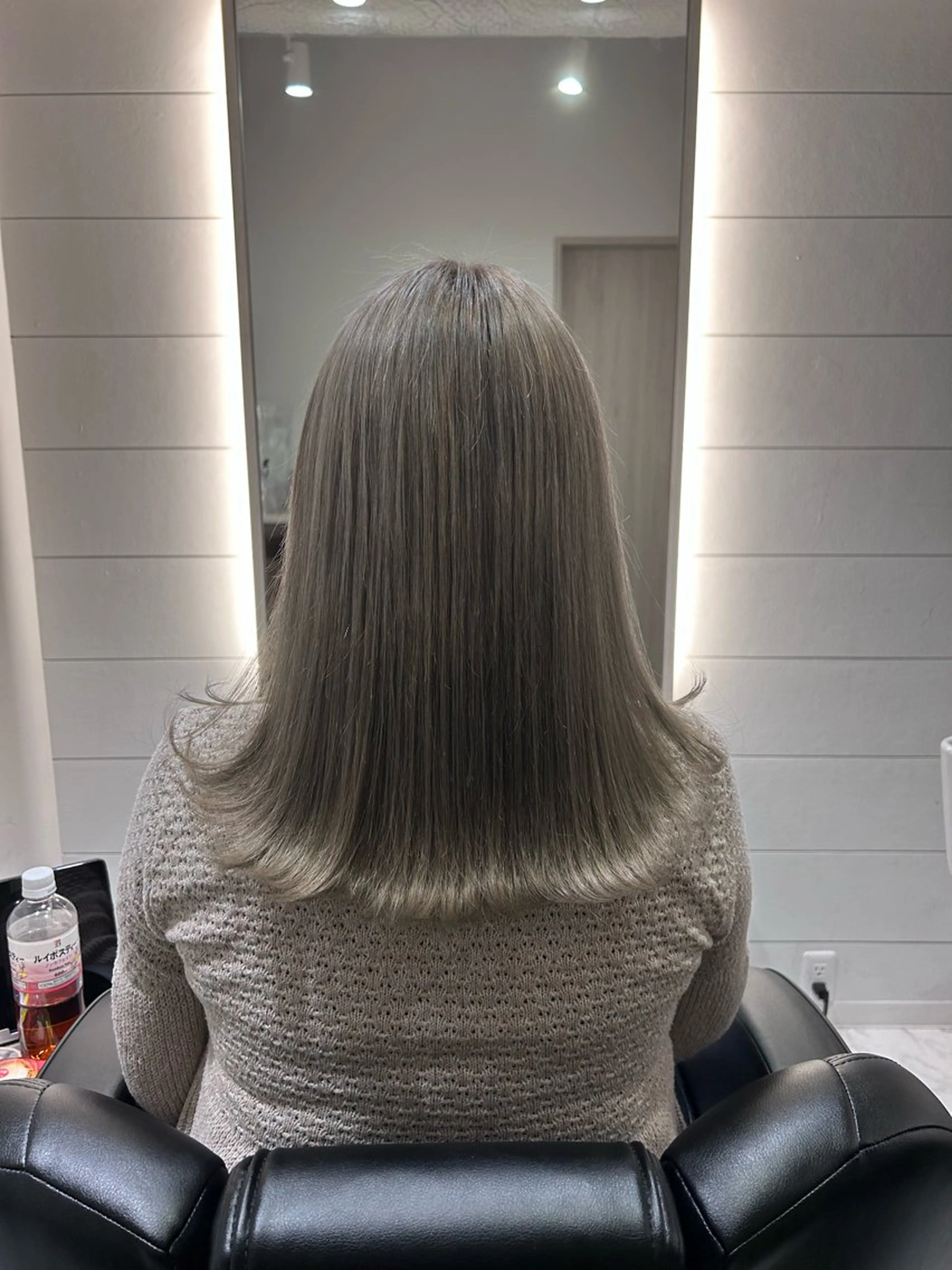 ミディアム カラー カット ヘアカラー トリートメント &chaLme   心斎橋所属・emi/髪質改善/ 韓国風/艶カラーのヘアスタイル