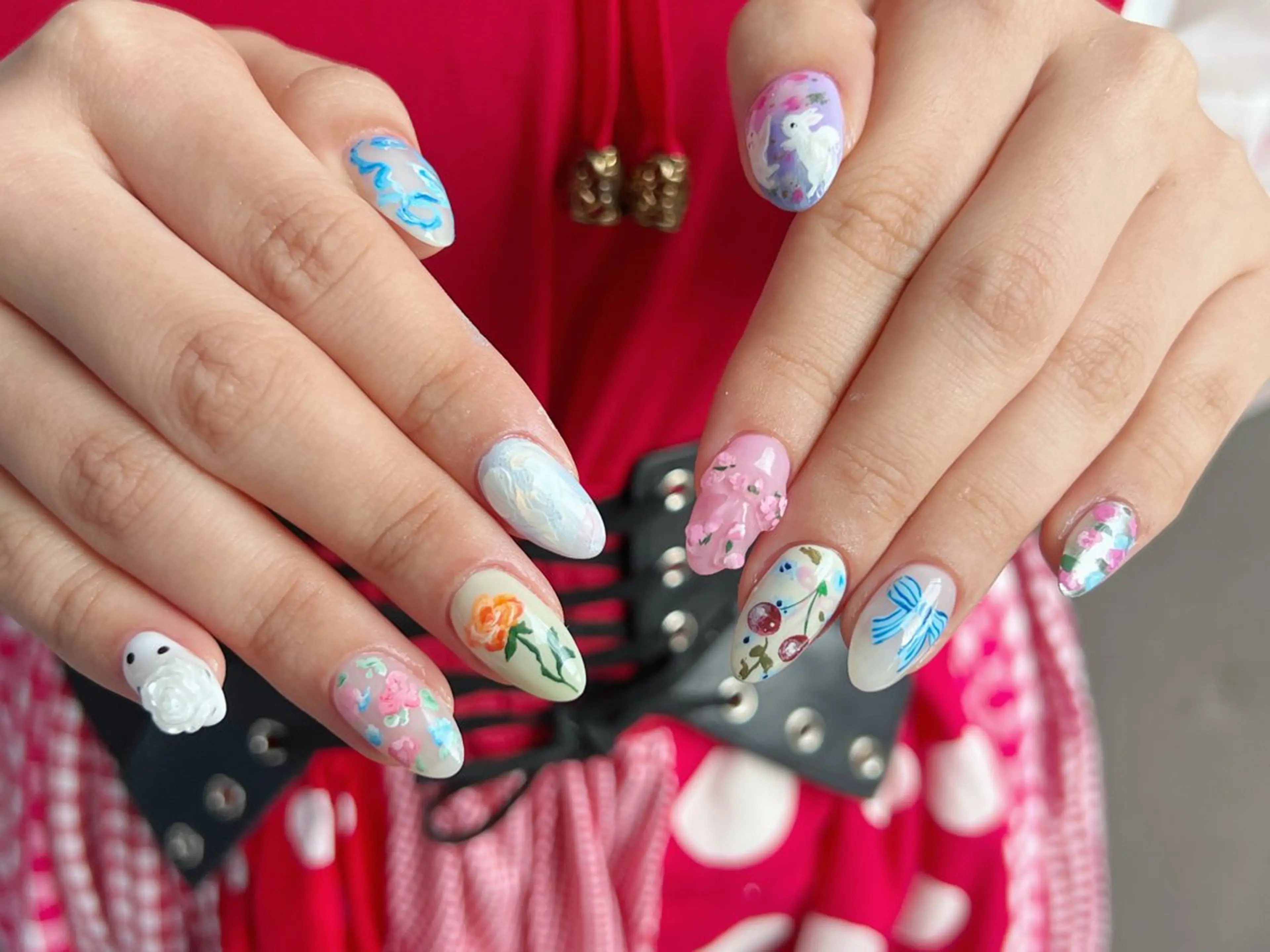 ネイル ロングネイル 持ち込み スカルプネイル ワンホンネイル ハンドネイル Painty nailのネイルデザイン