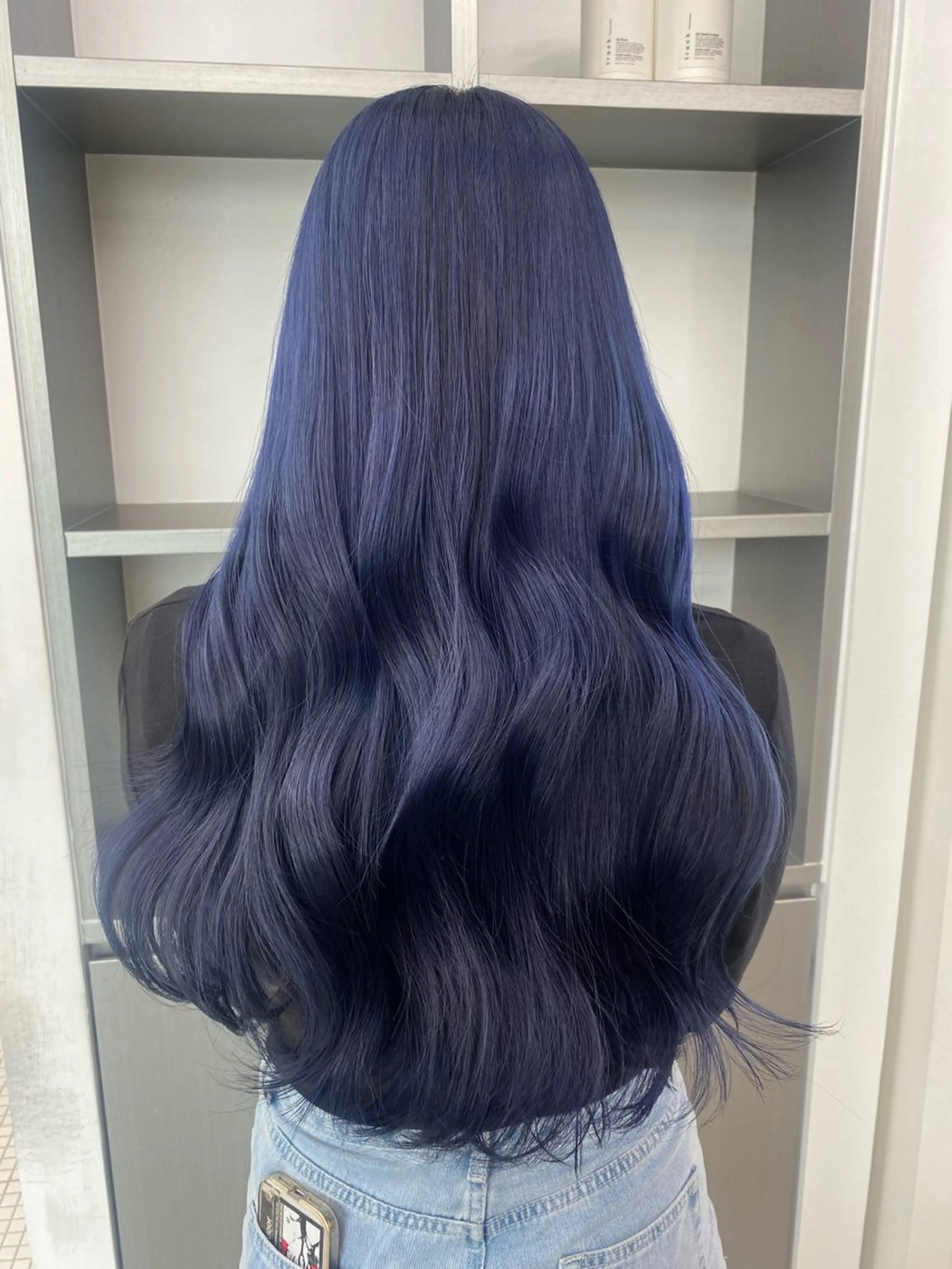 カラー ブリーチ ブルーカラー ブルーラベンダー ラベンダーカラー レイヤー/ハイトーン 🧸SENAのヘアスタイル