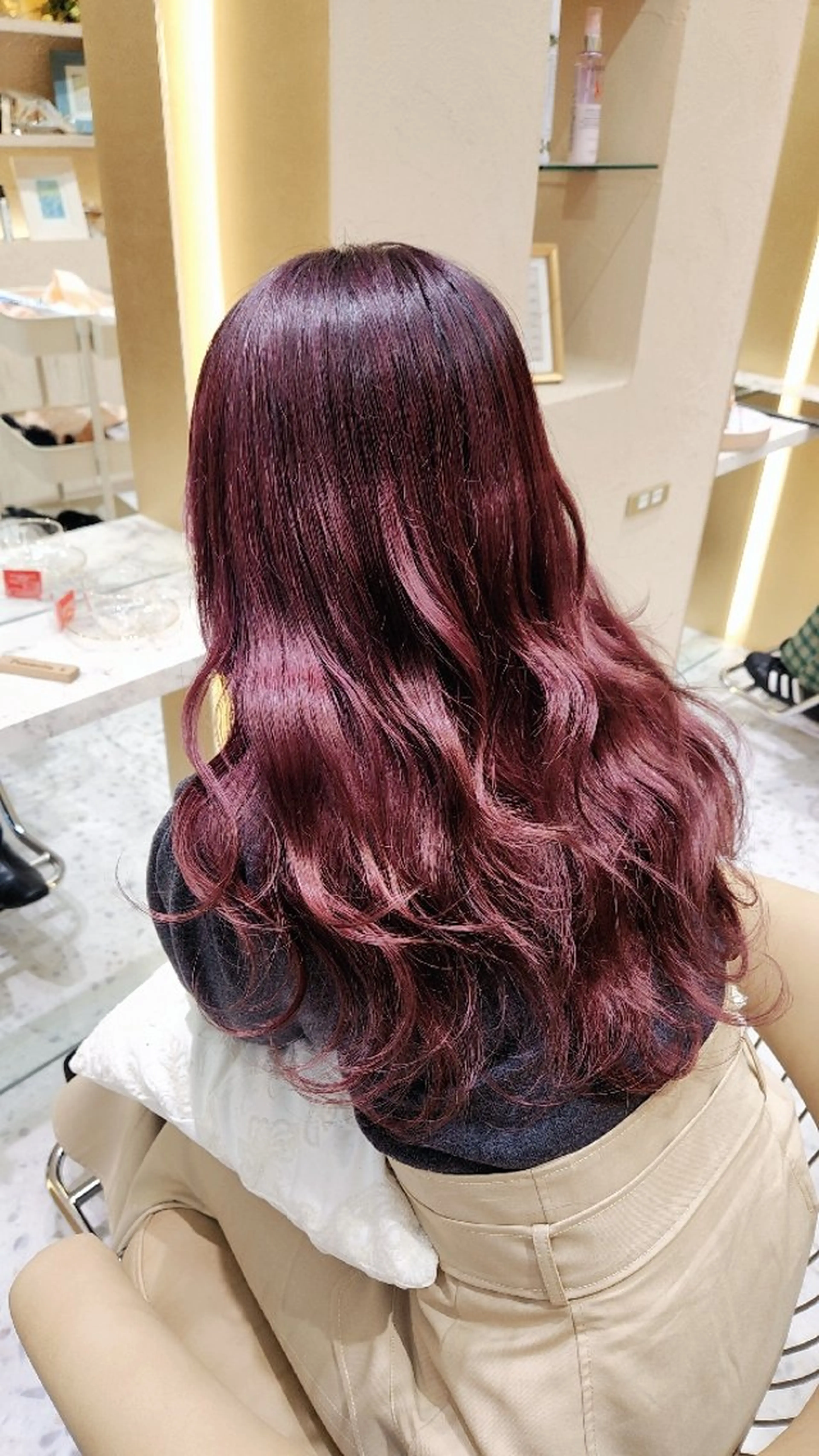 ロング カラー あかね☆ヘアアレンジ /ボブ/縮毛矯正のヘアスタイル