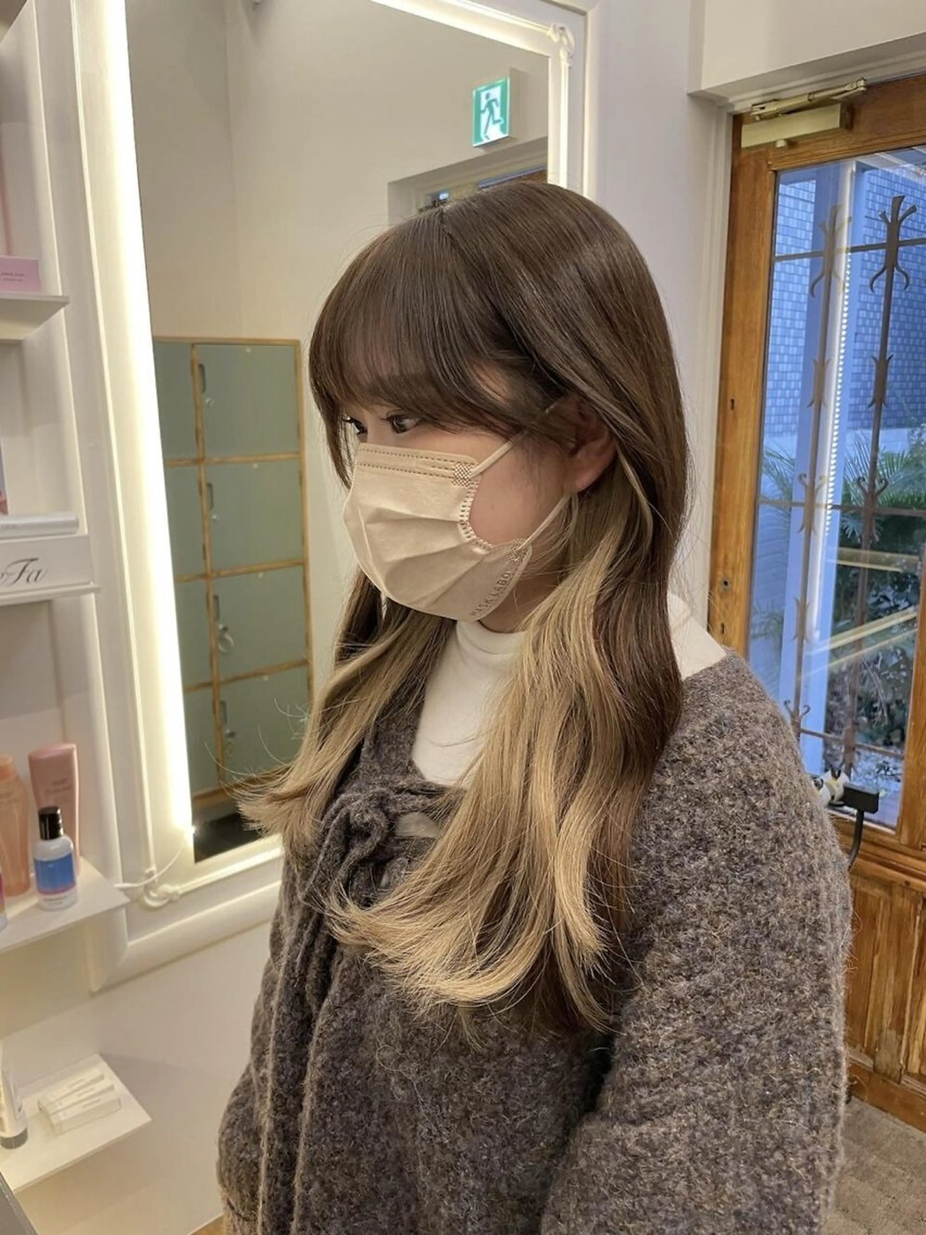 ロング シールエクステ ボブ エクステ ロング 吉村 憂々のヘアスタイル