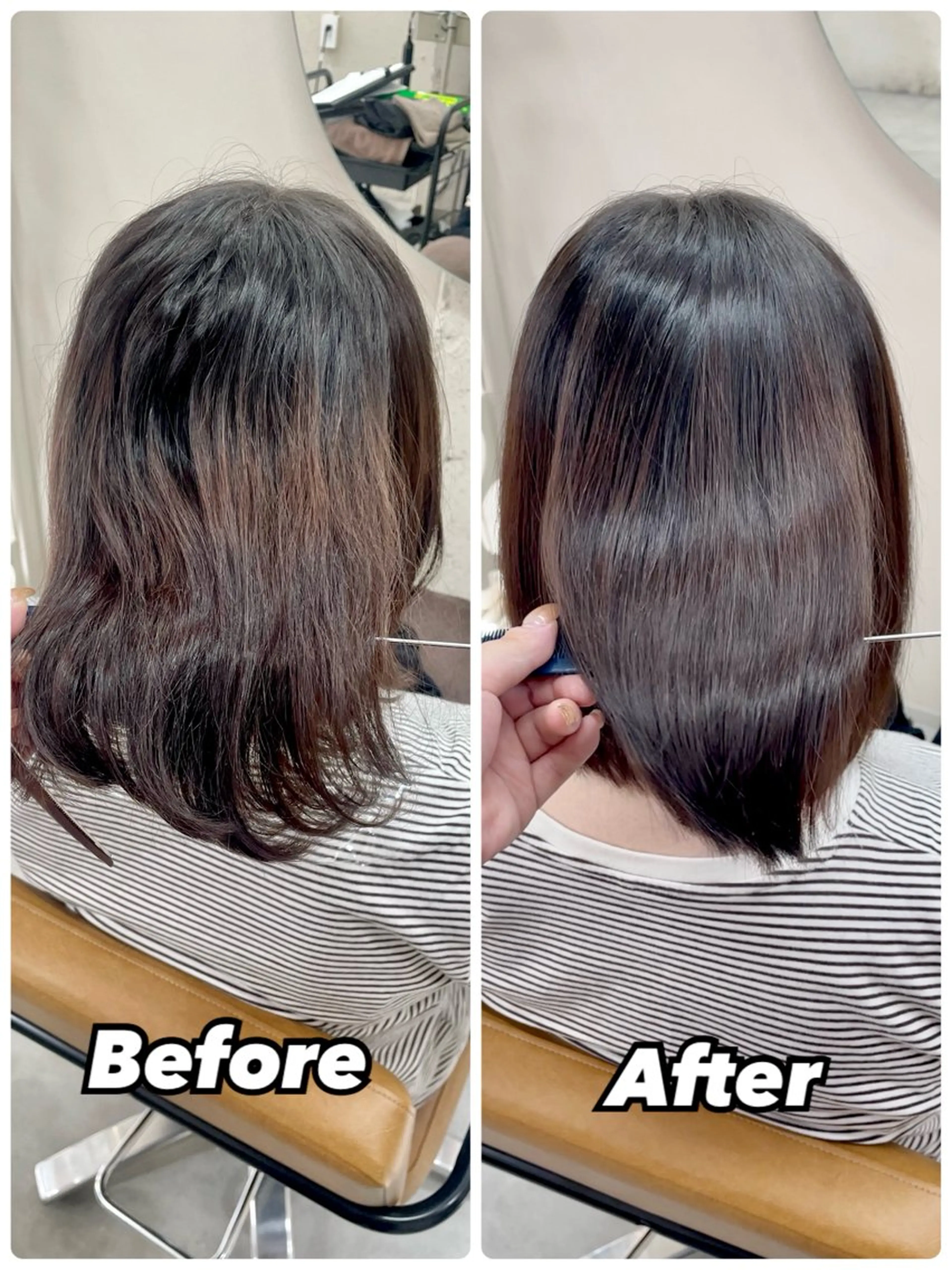 セミロング 緑区/艶髪 🦋柿下のヘアスタイル