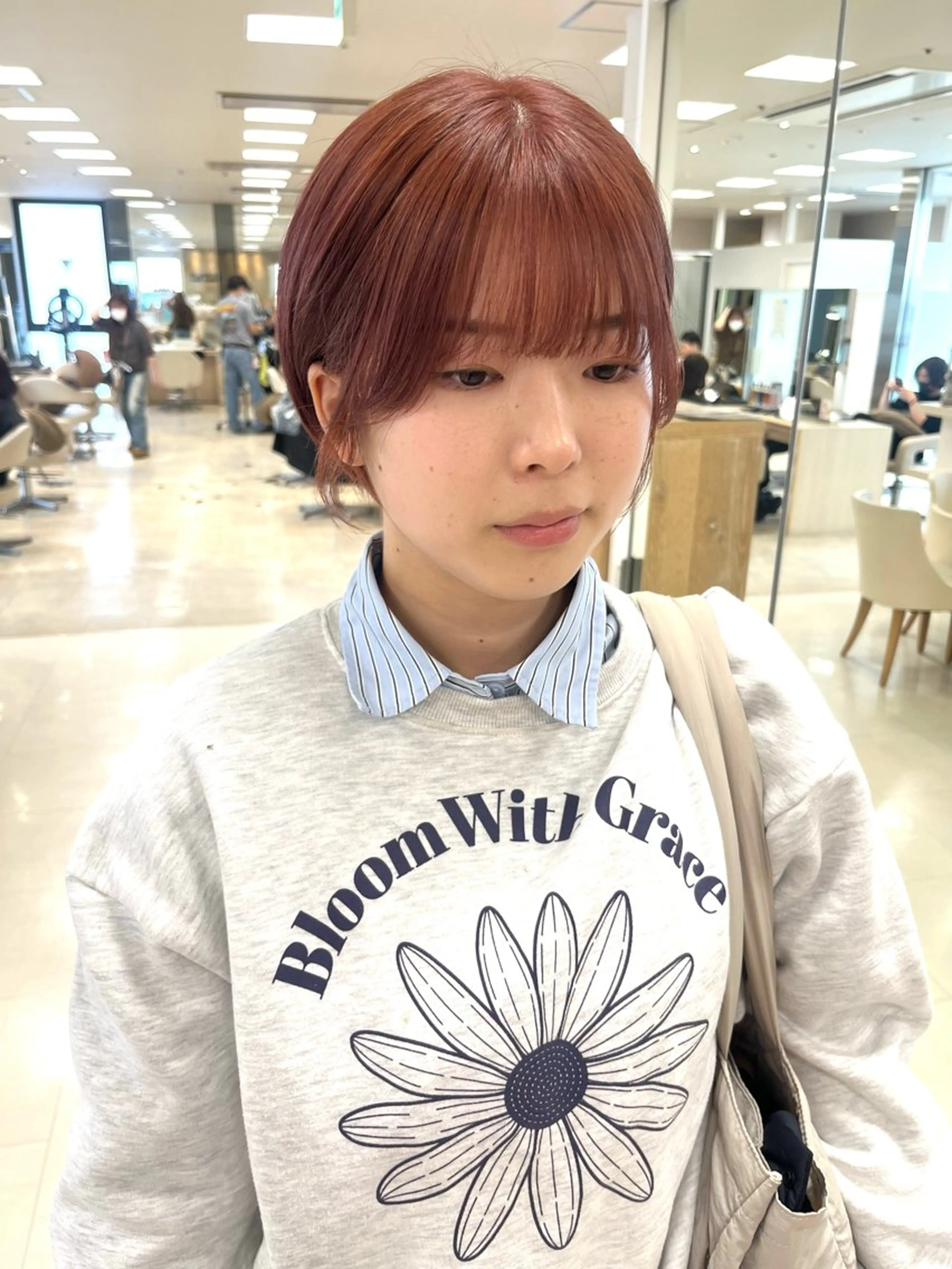 ショート カラー ヘアカラー トリートメント 暖色専門美容師🎀 お客様満足度◎のヘアスタイル