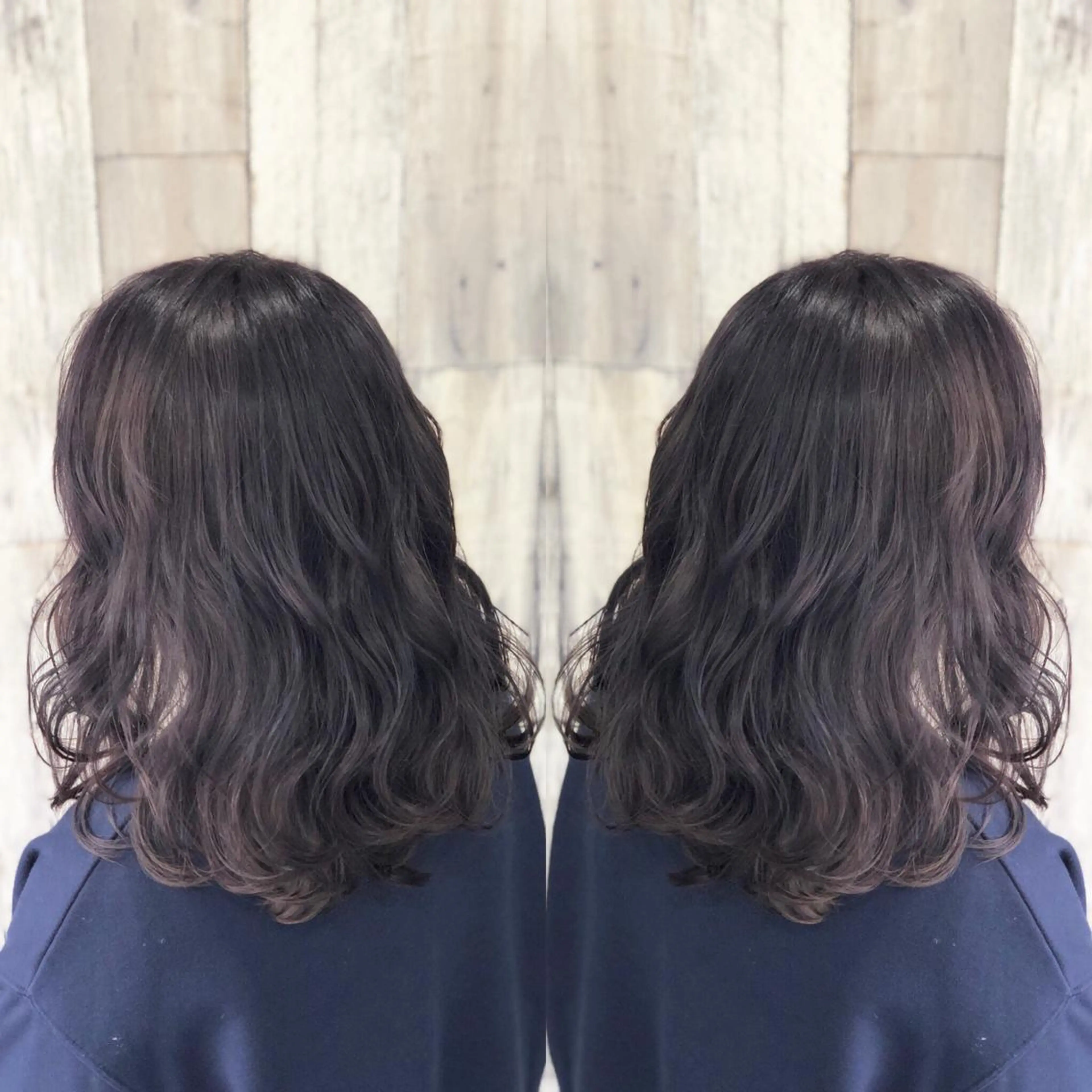 セミロング アッシュ 必ず笑顔で帰っていた だきます！安田祐貴のヘアスタイル