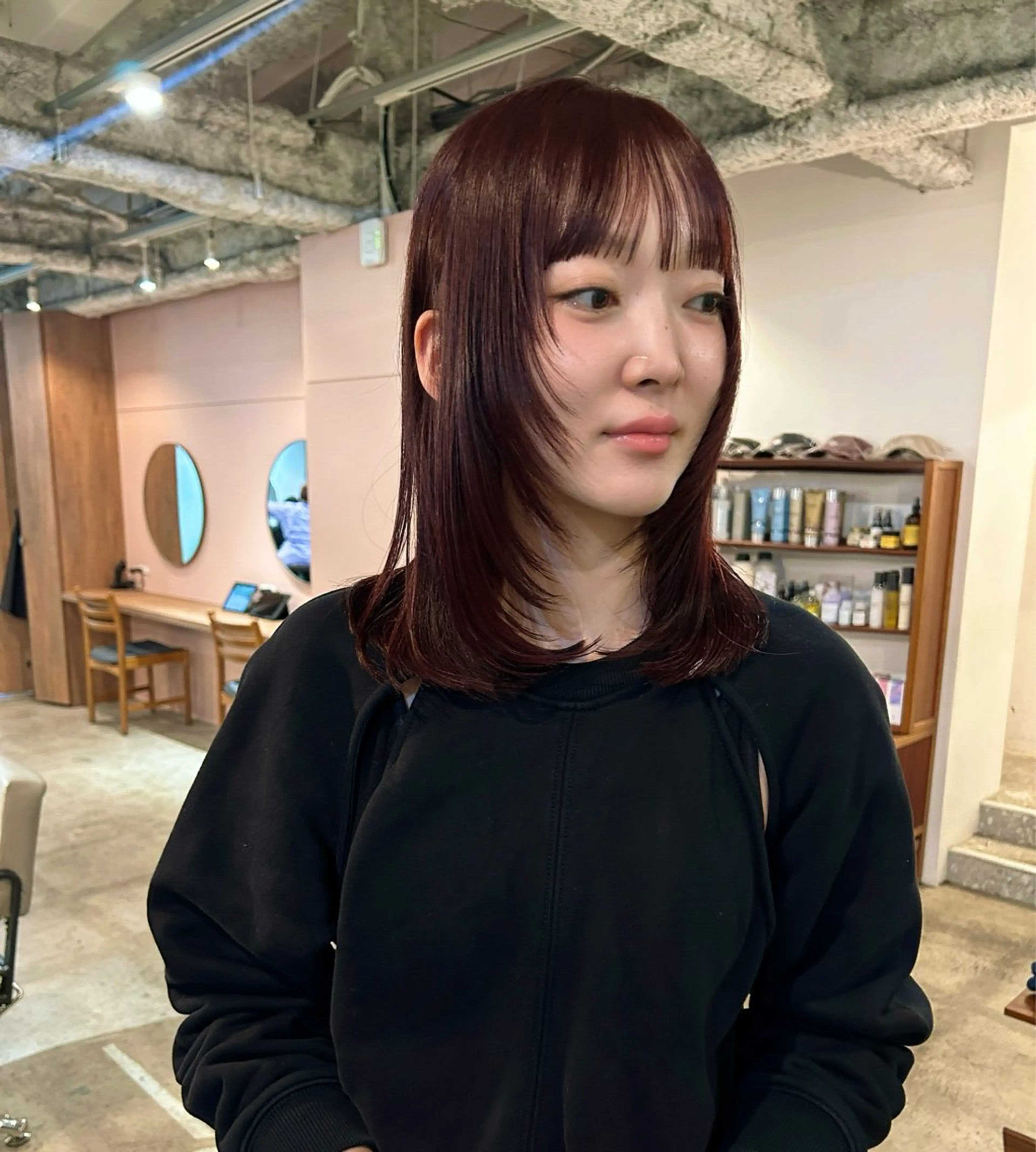 セミロング カラー ヘアアレンジ レイヤーカット カット ヘアカラー トリートメント 🎀suzuna 透明感colorのヘアスタイル