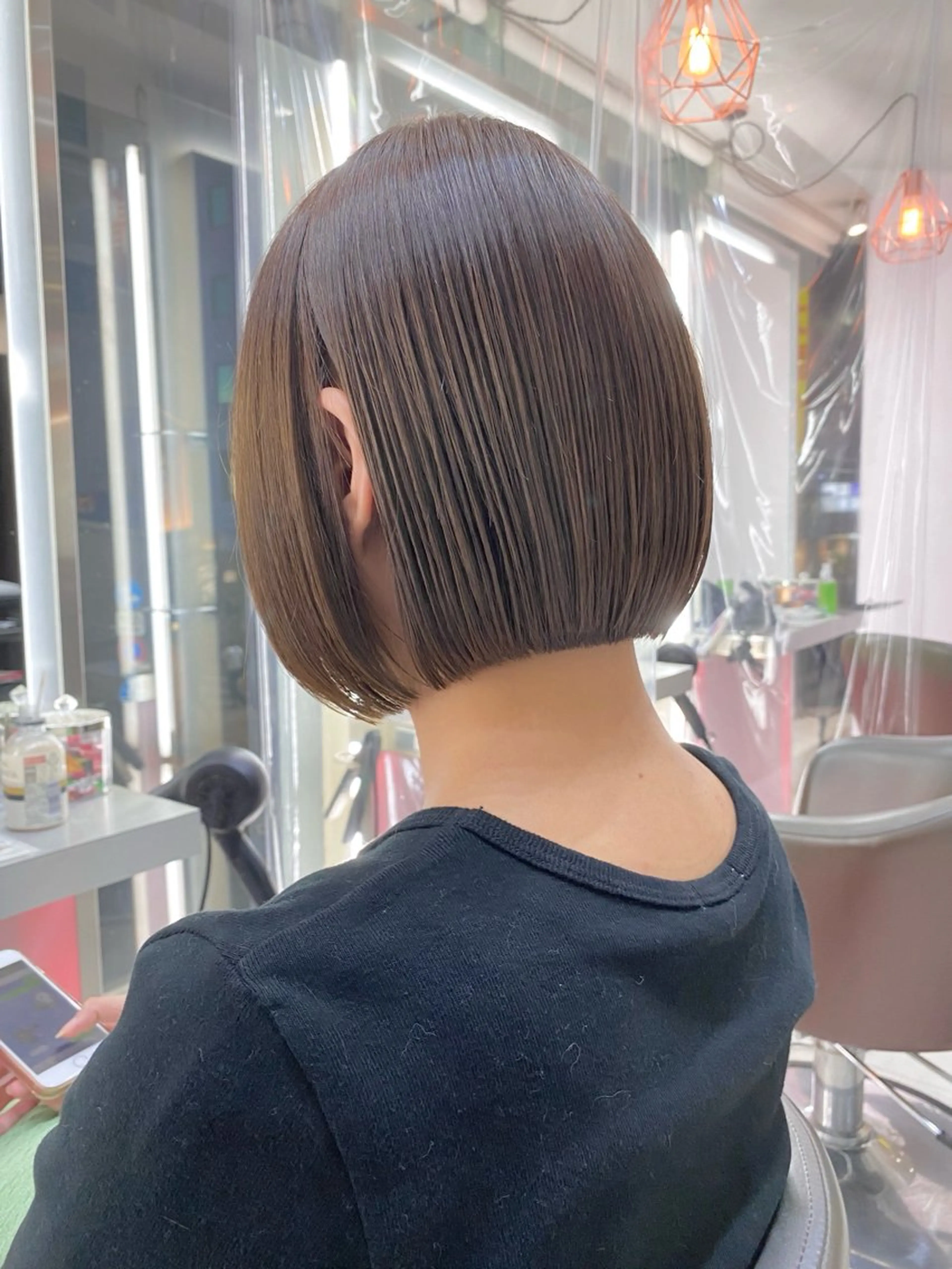 ショート カラー ボブ ボブ/レイヤー /植原健太のヘアスタイル