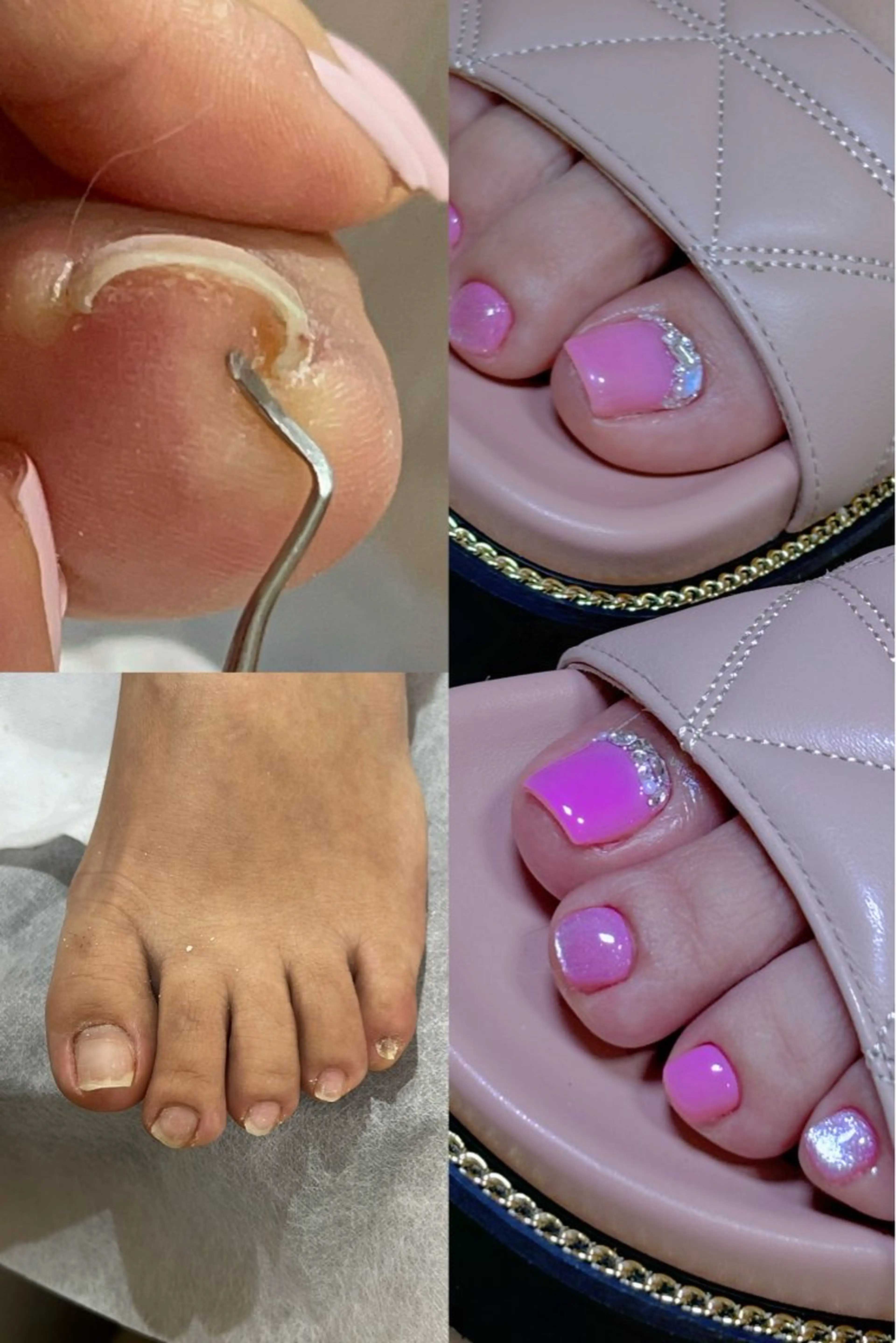 ショート めぐみのネイルサロン スタッフ練習のネイルデザイン