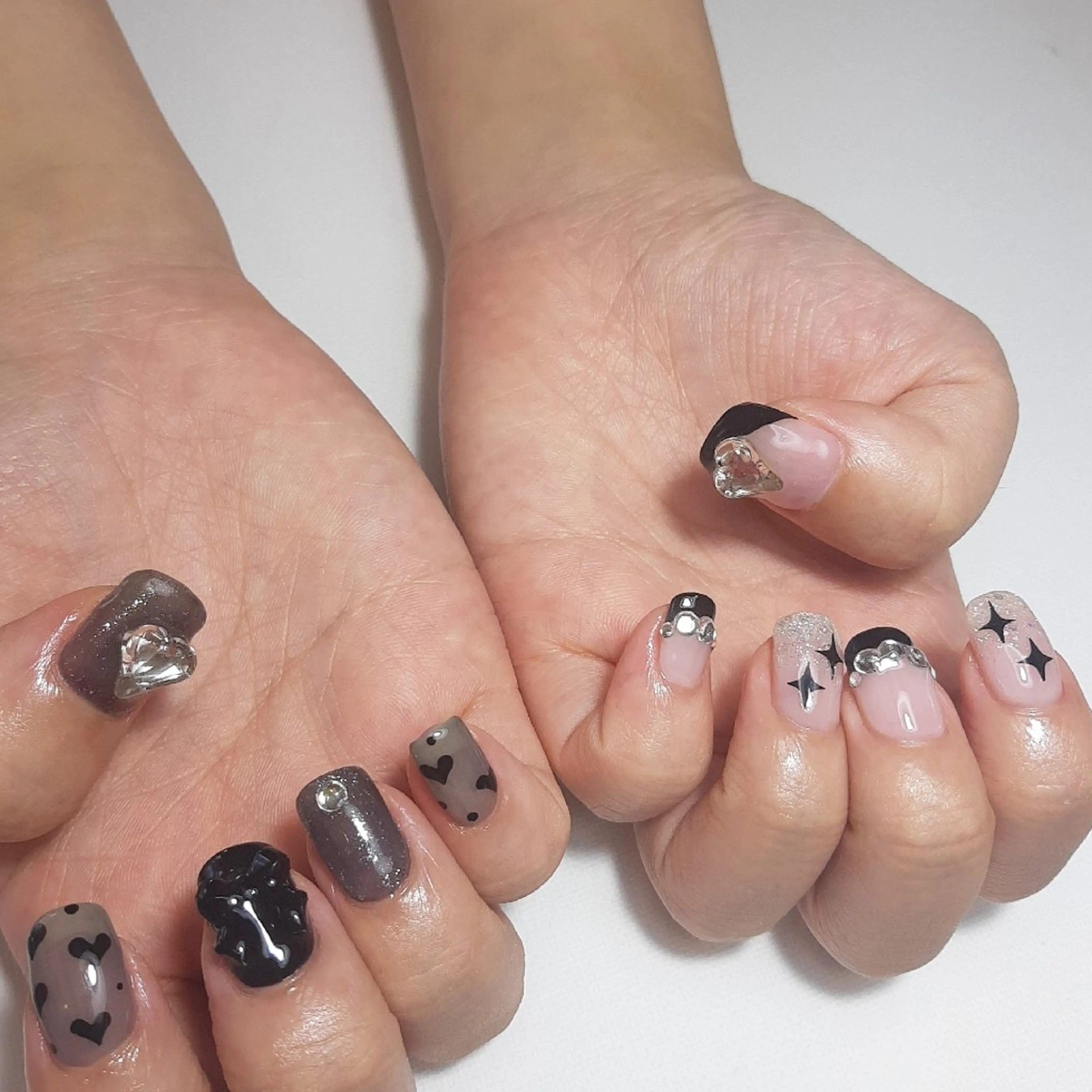 ネイル ジェルネイル 持ち込み ショートネイル owlnail /持込みデザイン専門のネイルデザイン