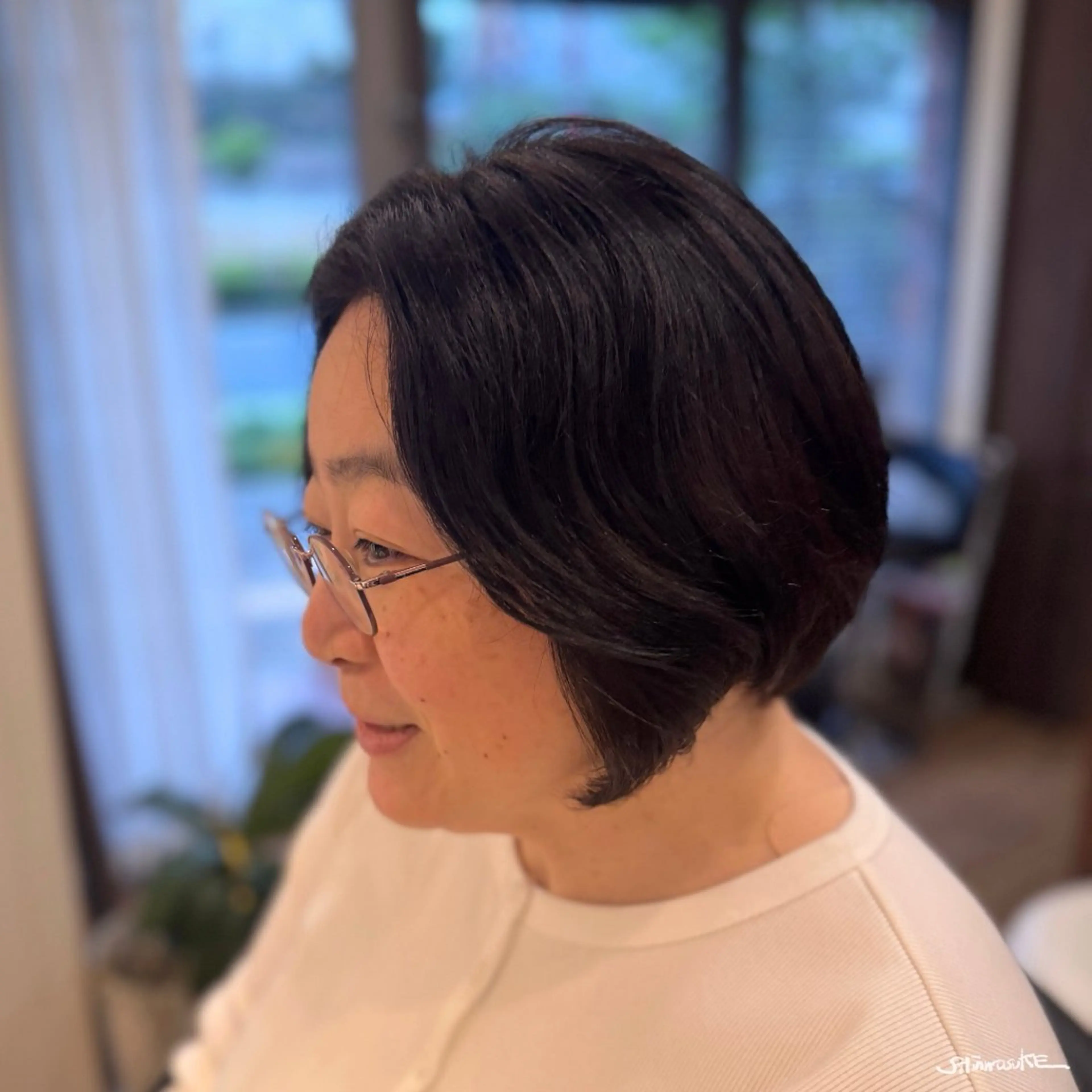 ミディアム カラー ショートボブ ボブ カット ヘアカラー トリートメント ヘアセット しんのすけ /モデルさん募集中のヘアスタイル