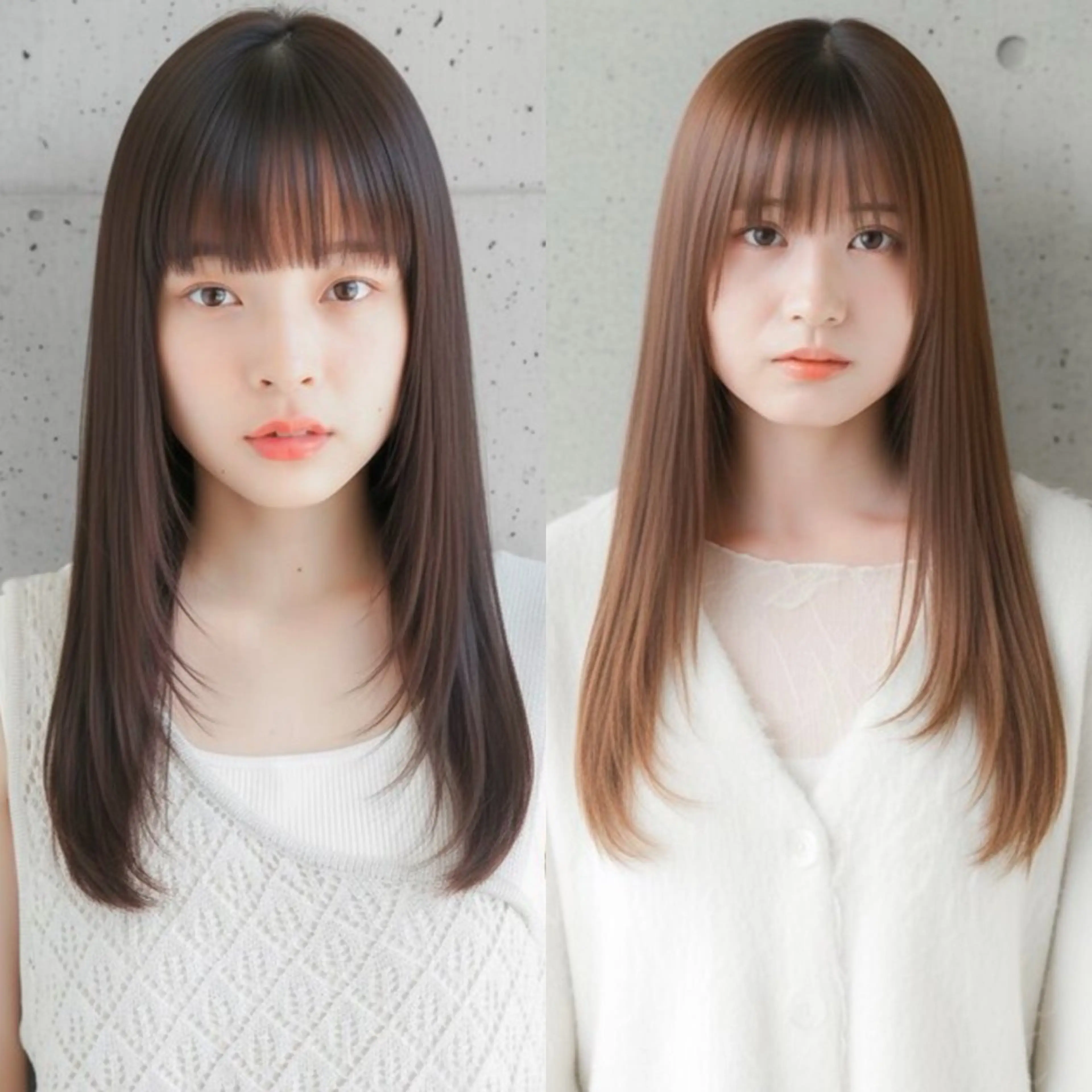 ロング 縮毛矯正 佐々木やすは/ レディースモデル募集のヘアスタイル