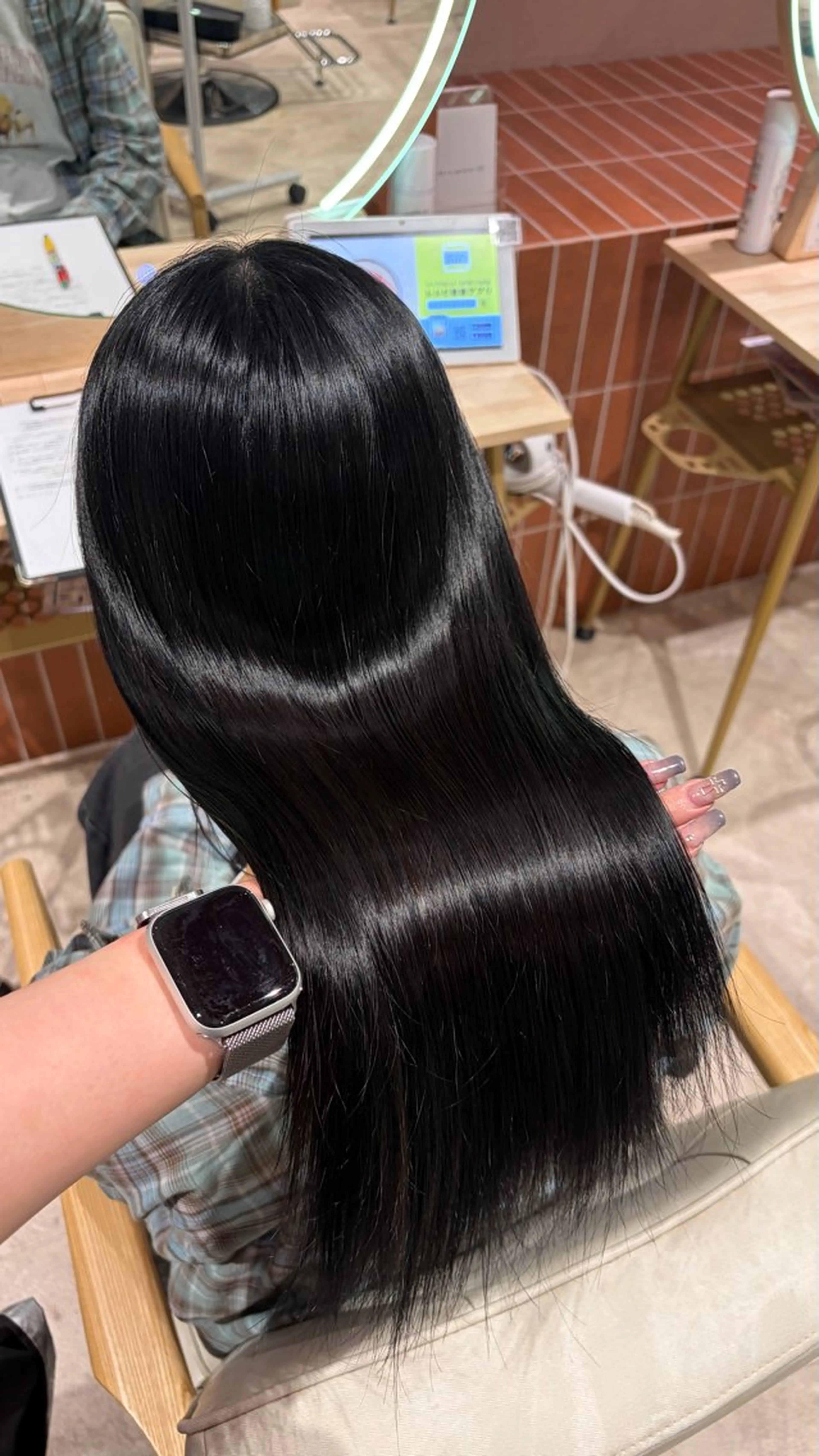 ロング カラー ヘアカラー トリートメント 🎀暖色カラー/ ハナ🎀のヘアスタイル