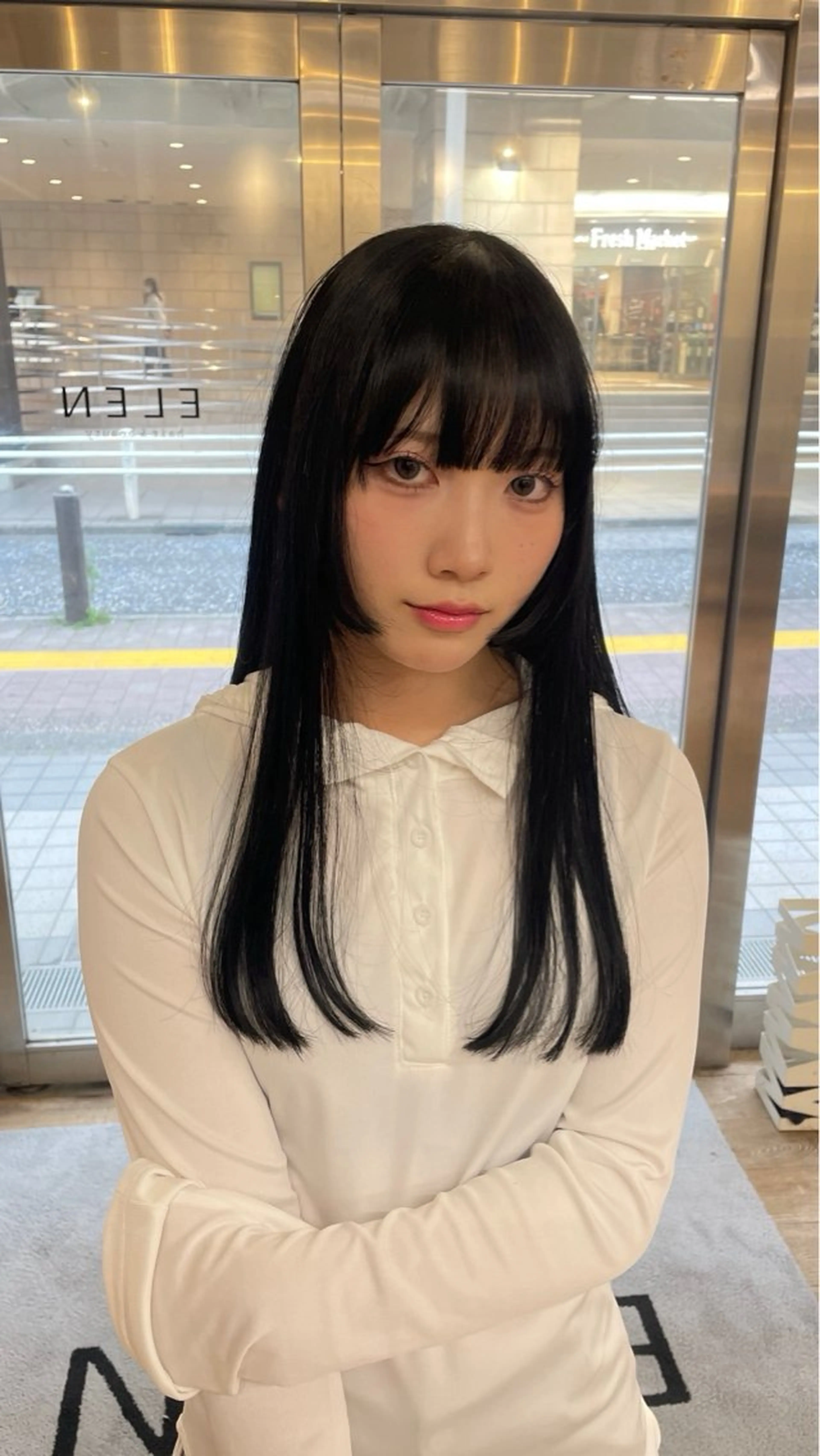 ロング カラー＆縮毛 kotojiのヘアスタイル