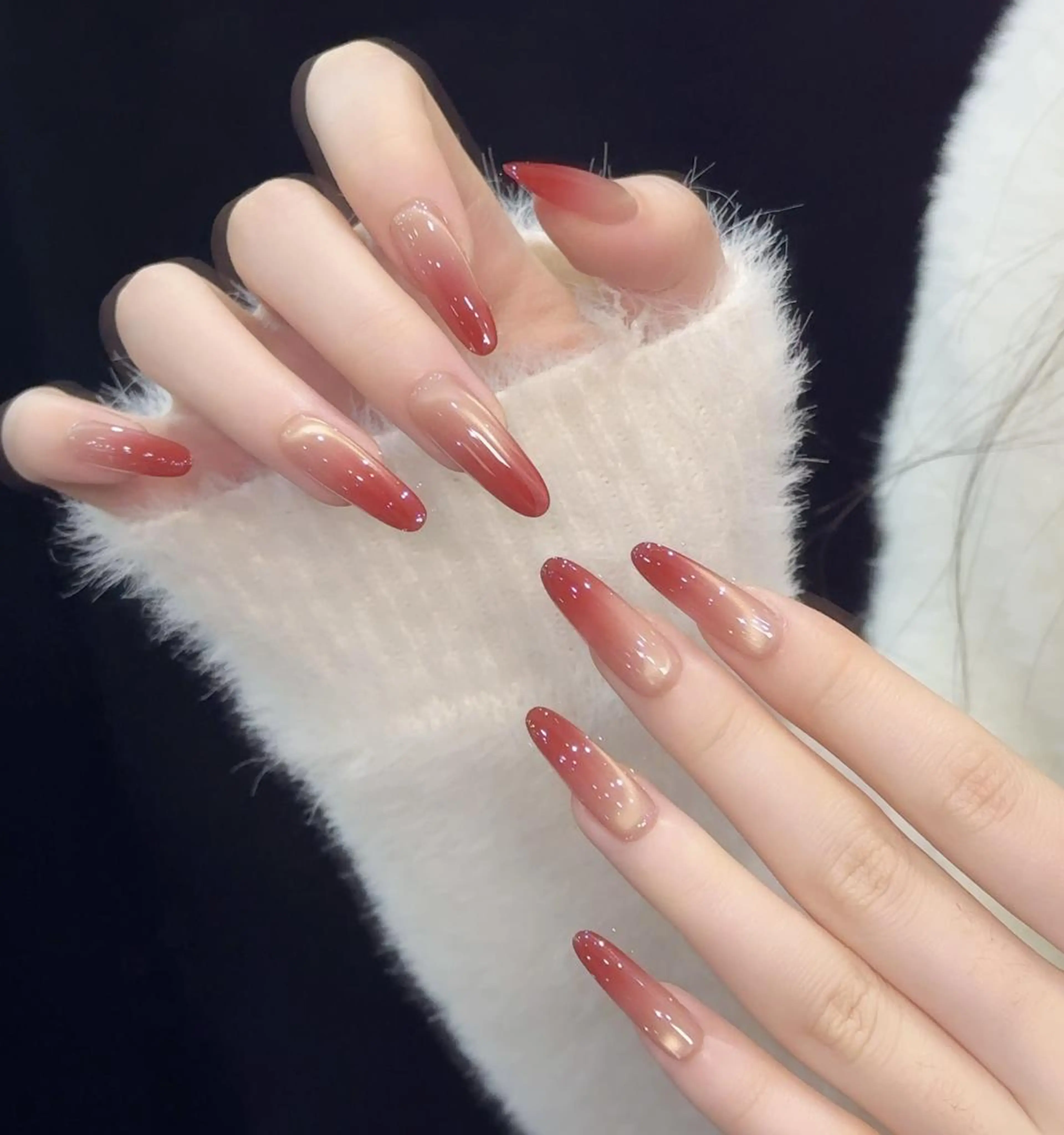 ネイル ロングネイル長さ出し 専門Spade Qのネイルデザイン