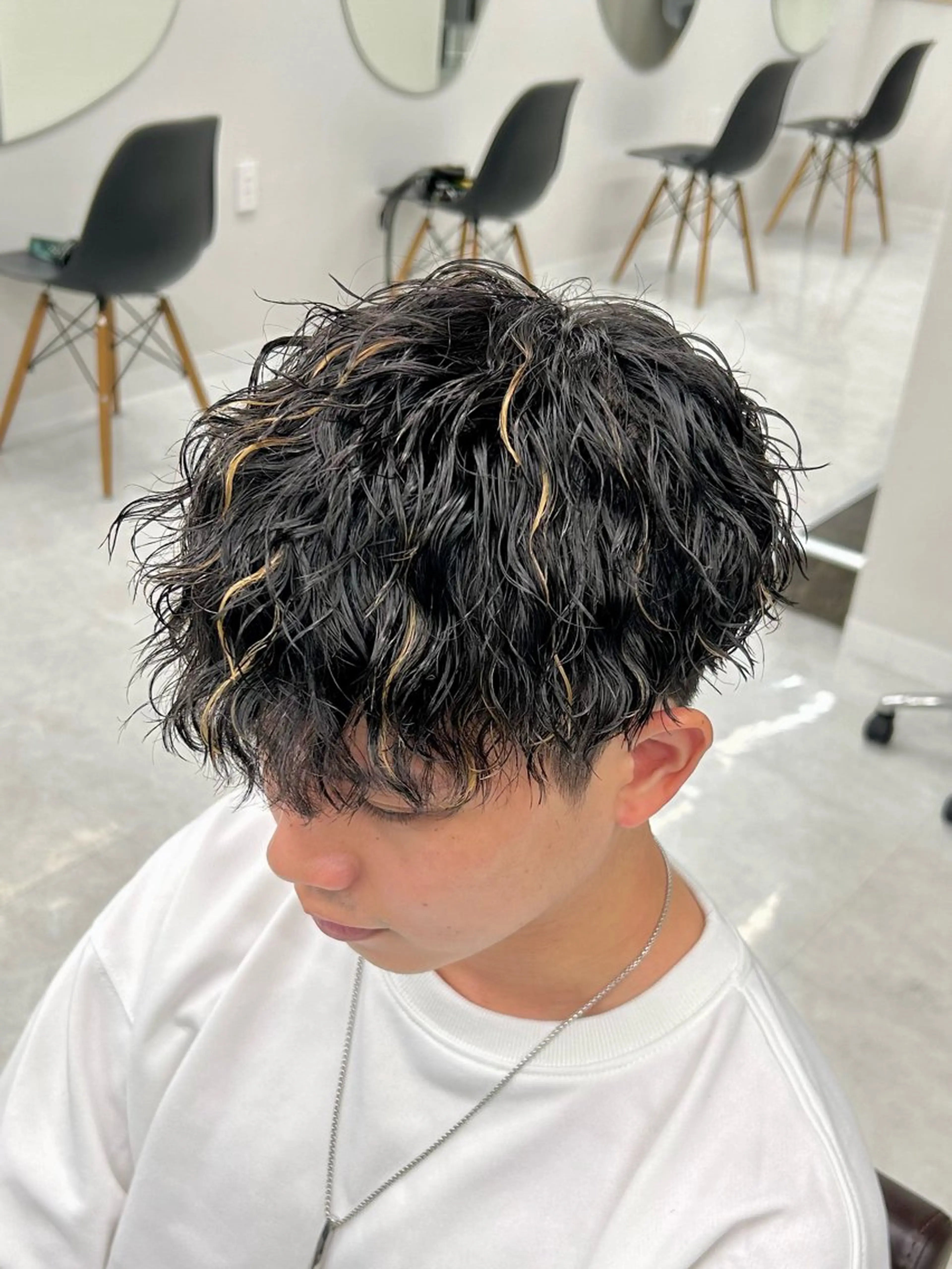 セミロング パーマ メンズ 🏁メンズパーマ/ RYOYAのヘアスタイル