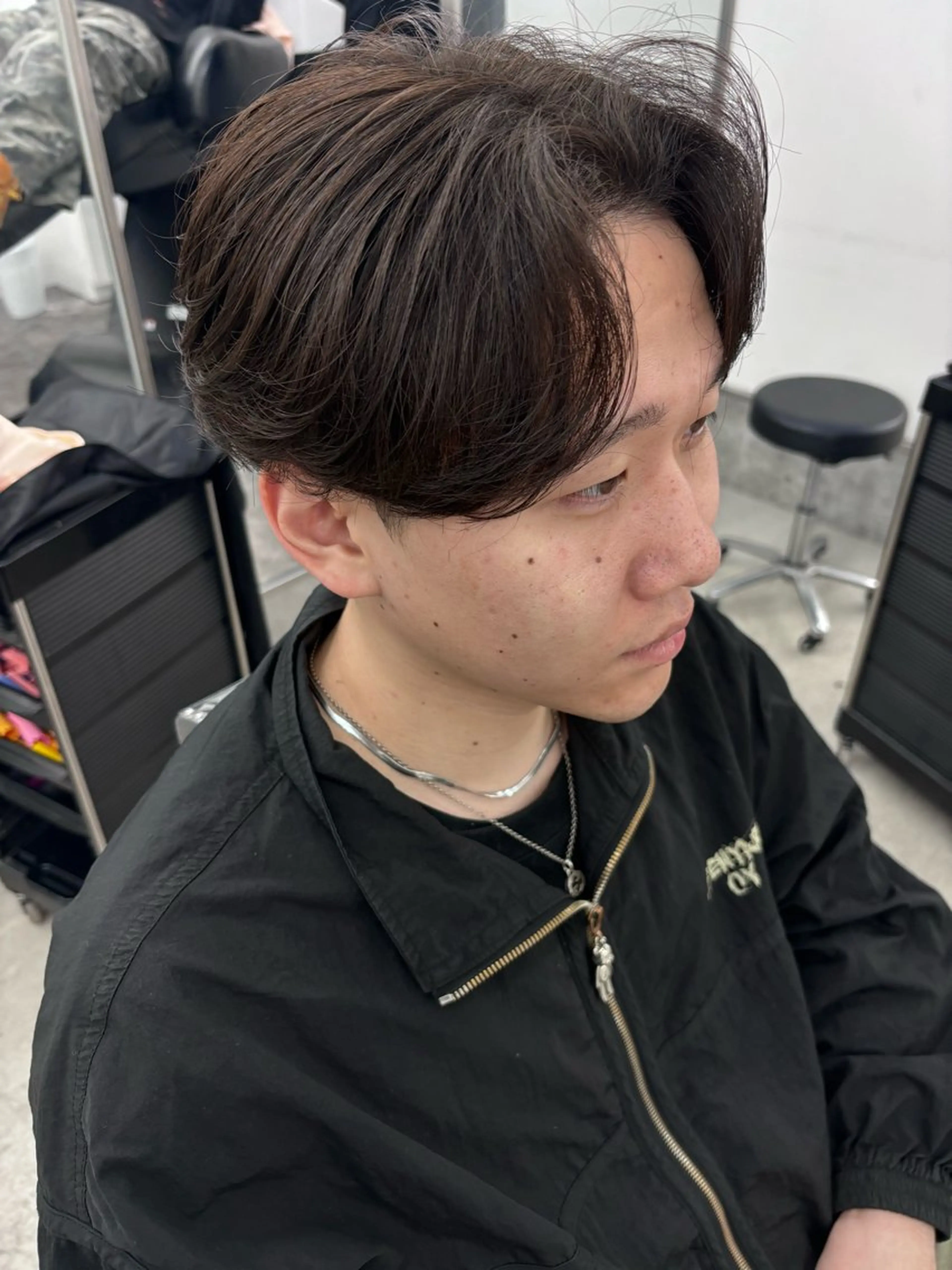 パーマ メンズ カット 縮毛矯正 土岐 仁/メンズ専門 パーマ特化美容師🌀のヘアスタイル